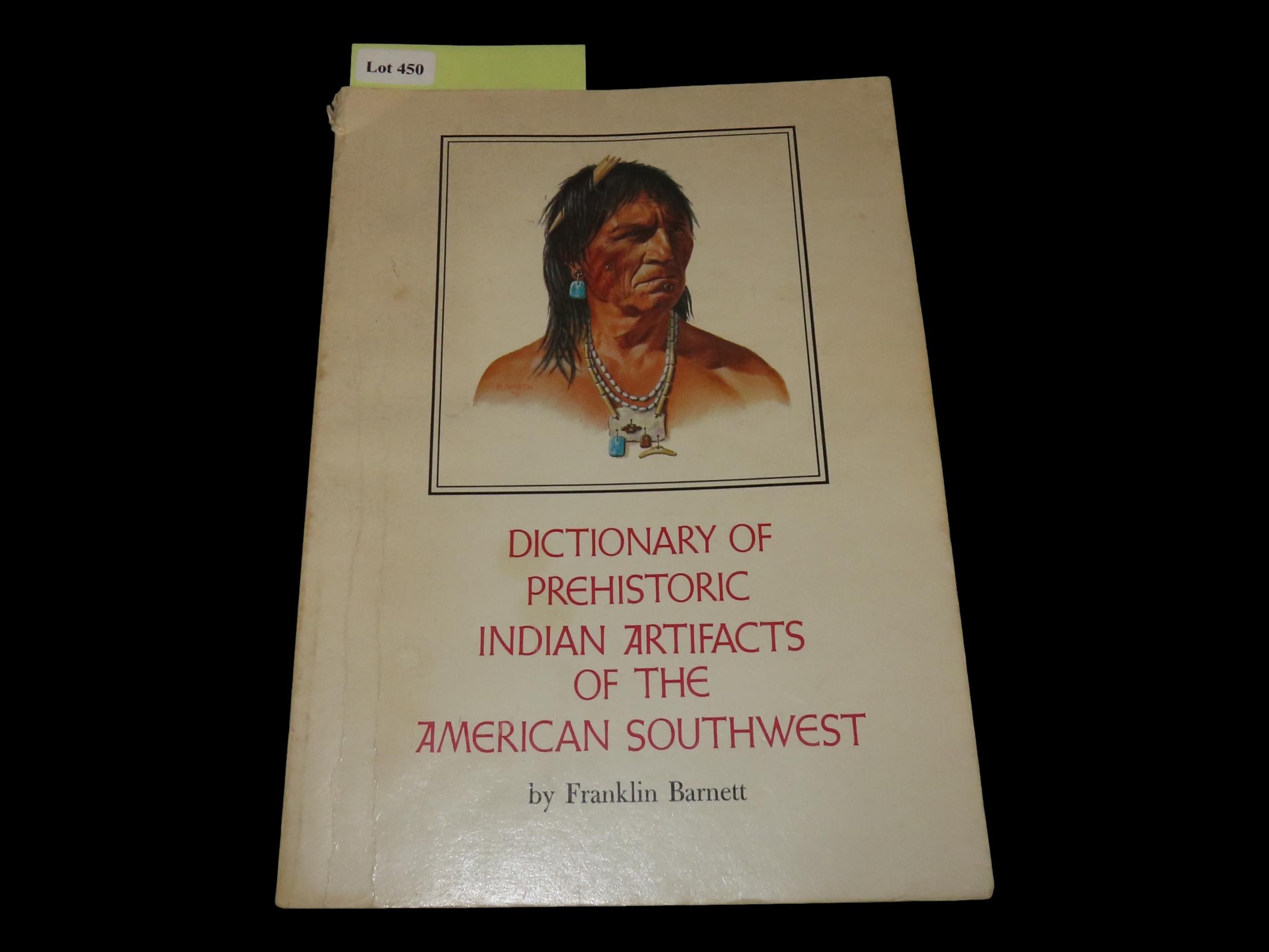 DICTIONARY OF PREHISTORIC INDIAN ARTIFACTS OF THE AMERICAN SOUTHWEST