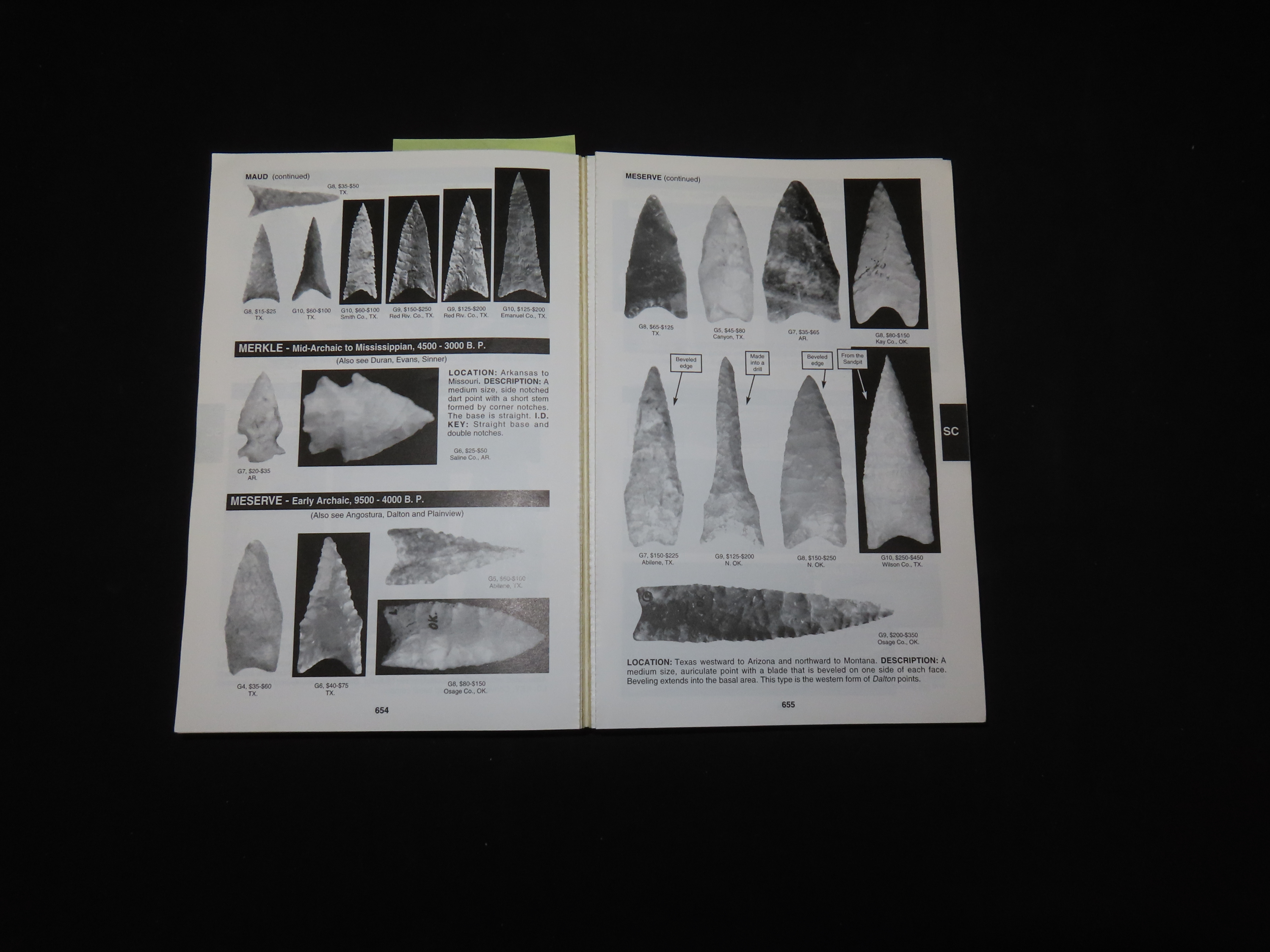 THE OVERSTREET INDIAN ARROWHEADS, IDENTIFICATION AND PRICE GUIDE,SEVENTH EDITION