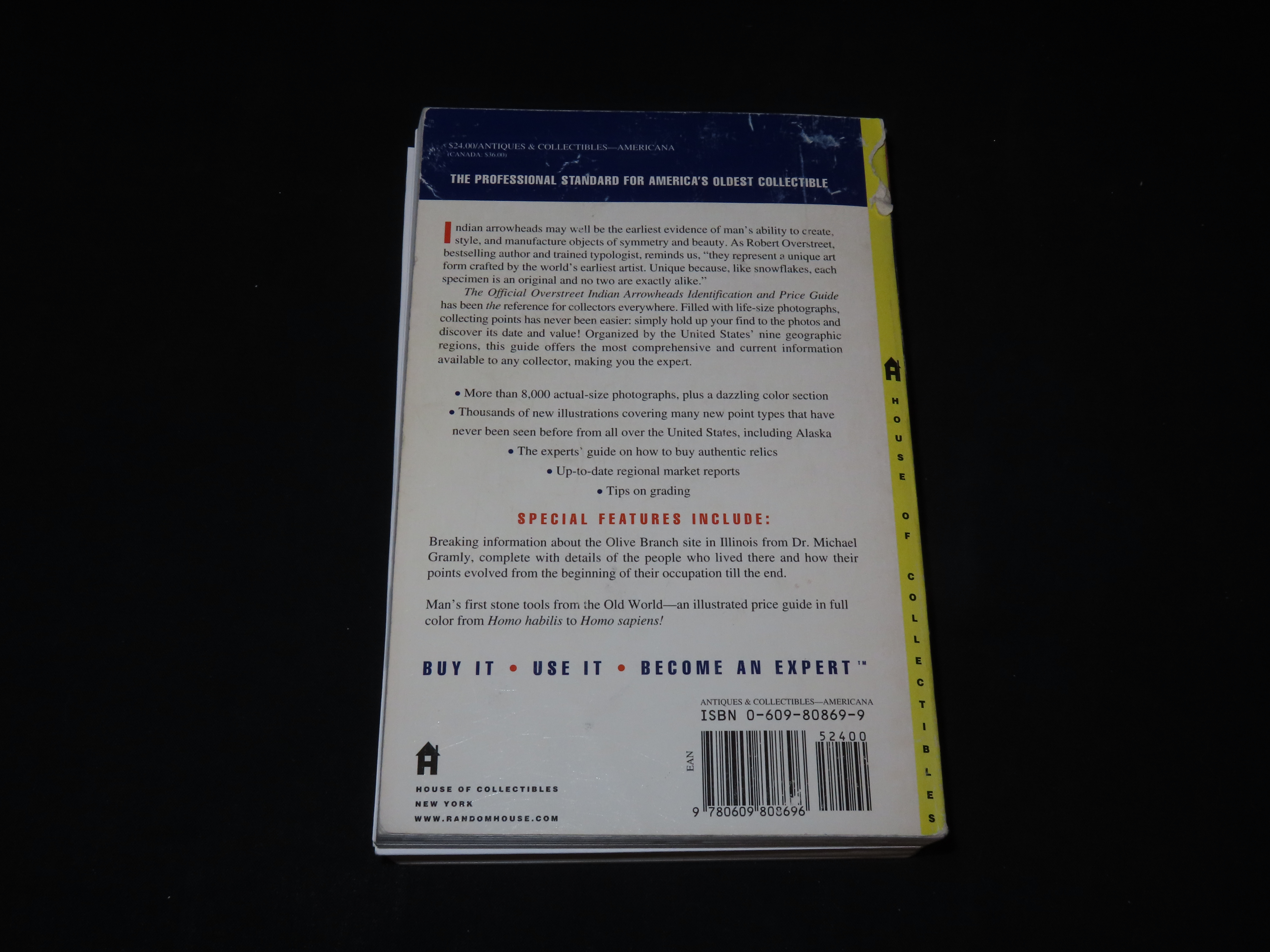 THE OVERSTREET INDIAN ARROWHEADS, IDENTIFICATION AND PRICE GUIDE,SEVENTH EDITION