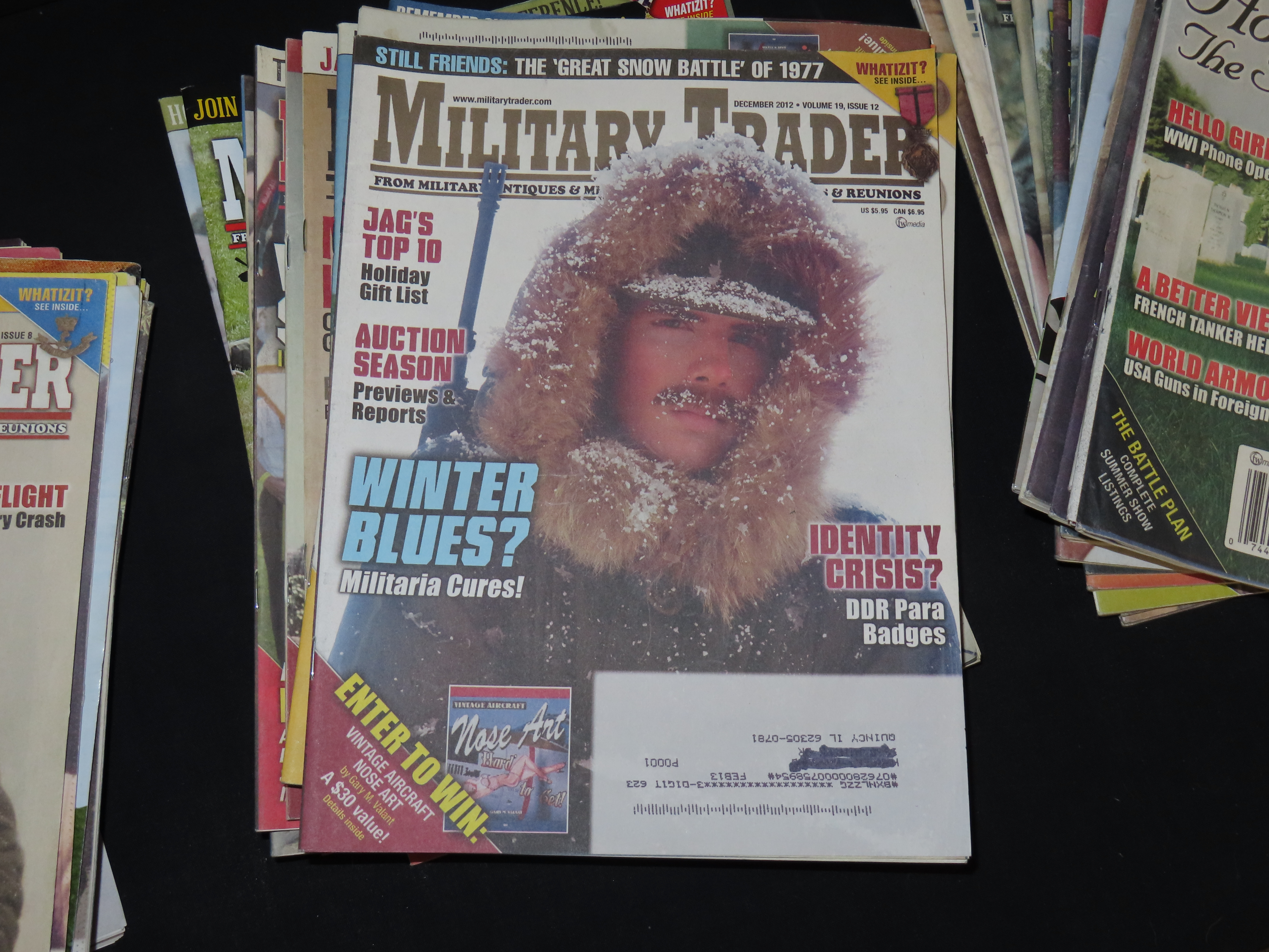 MILITARY TRADE, FROM MILTARY ANTIQUES AND MEMORABILIA TO REENACTMENTS AND REUNIONS, MULITABLE MAGAZINE