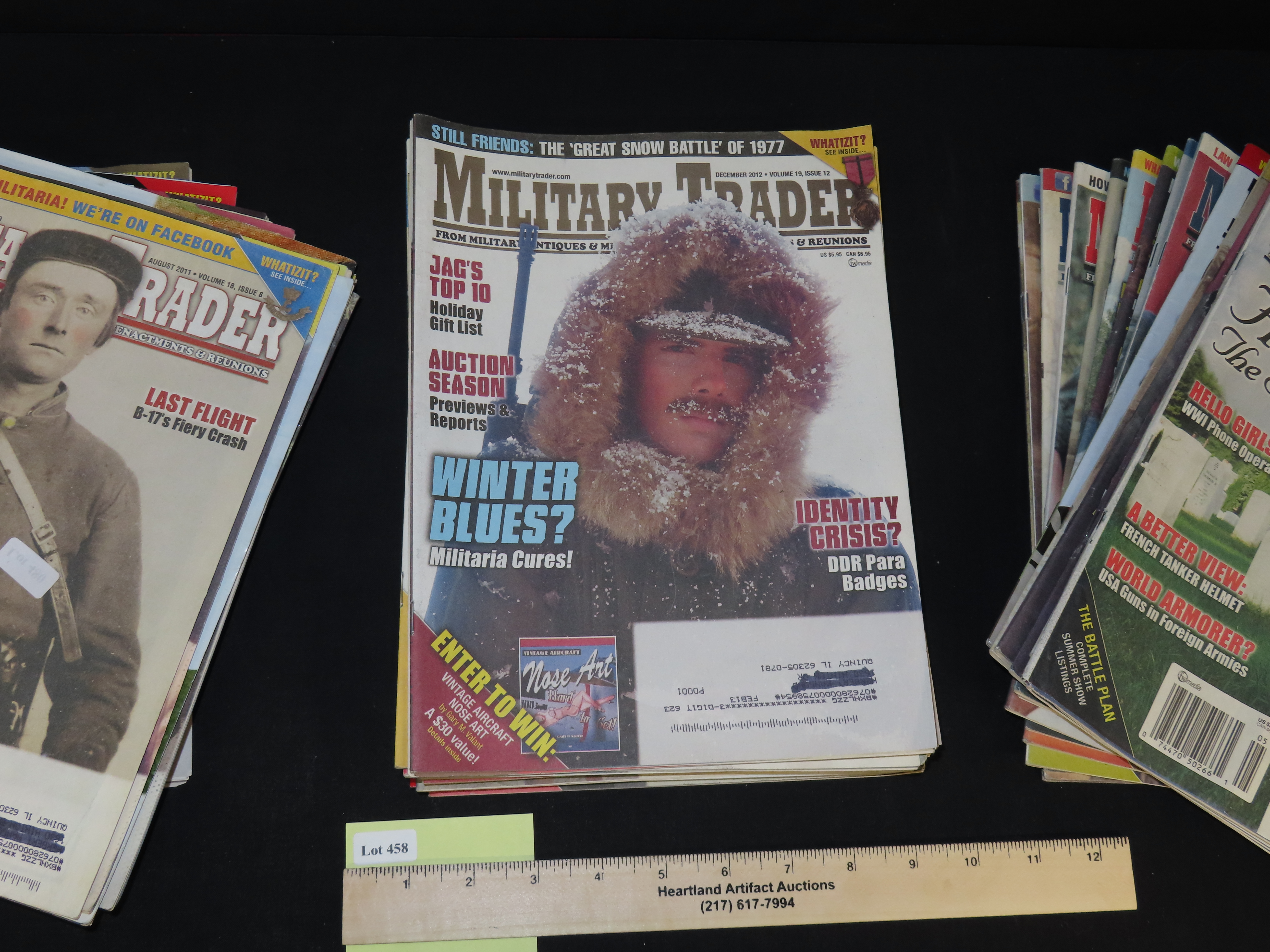 MILITARY TRADE, FROM MILTARY ANTIQUES AND MEMORABILIA TO REENACTMENTS AND REUNIONS, MULITABLE MAGAZINE