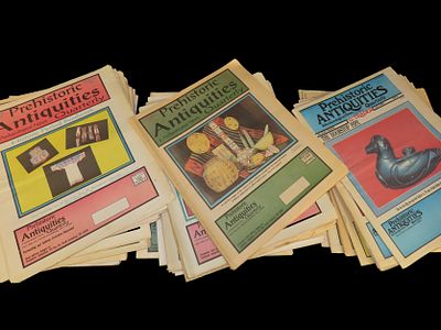 PREHISTORIC ANTIQUITIES AND ARCHAEOLOGICAL NEWS, LOT OF MULTIPLE NEWSPAPERS