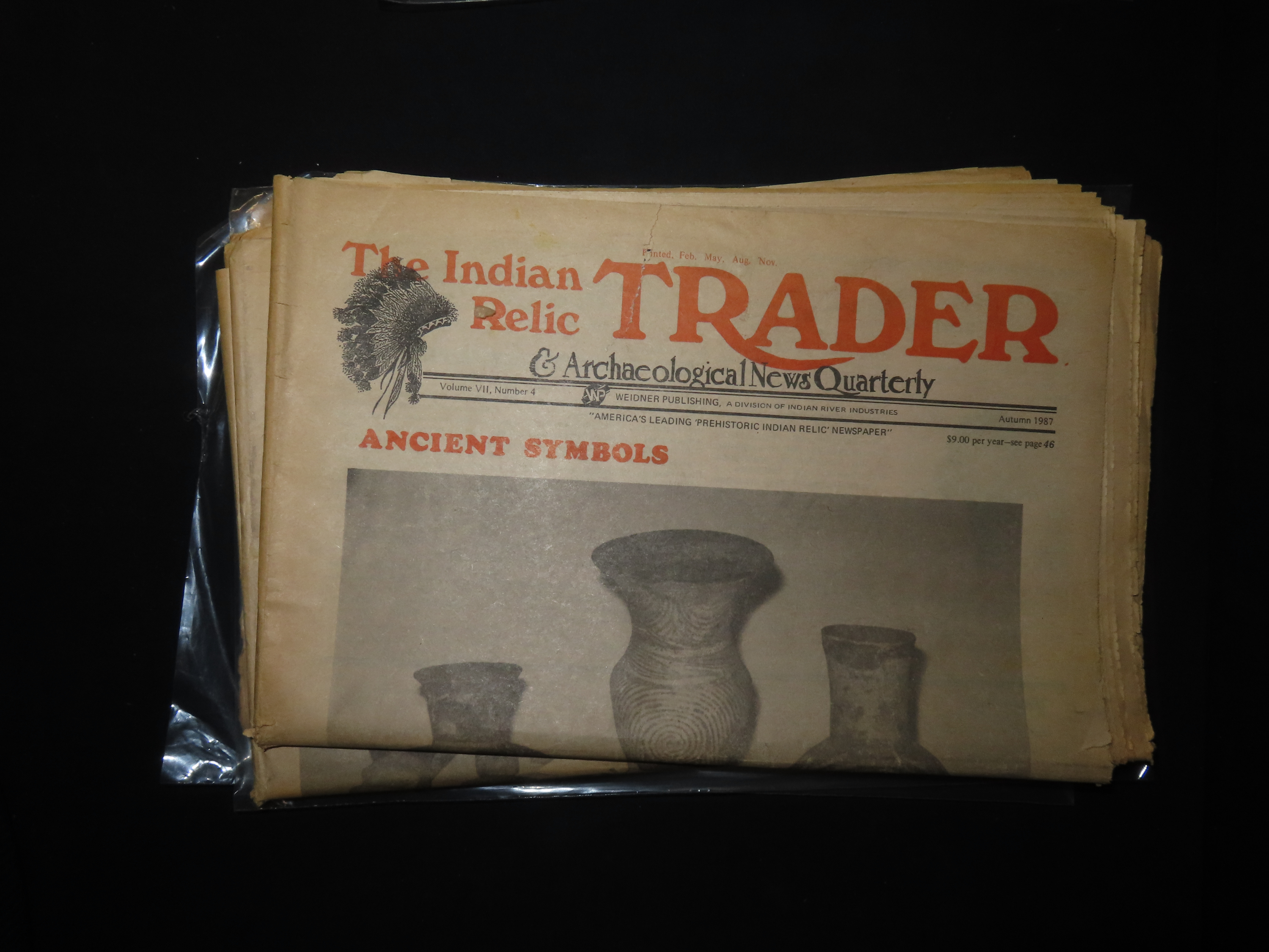 THE INDIAN RELIC TRADER AND ARCHAEOLOGICAL NEWS QUARTERL, LOT OF MULTIPLE NEWSPAPERS