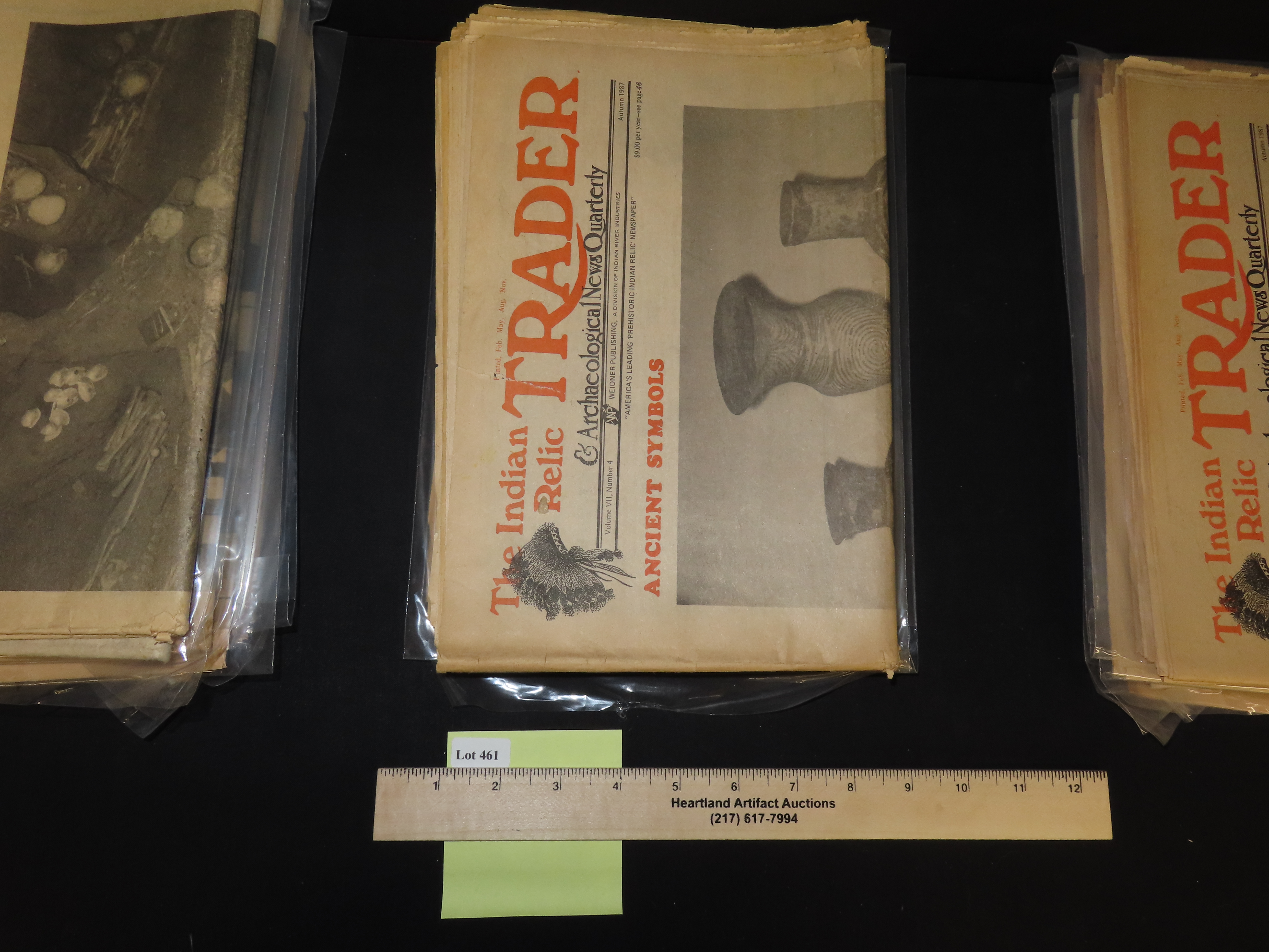 THE INDIAN RELIC TRADER AND ARCHAEOLOGICAL NEWS QUARTERL, LOT OF MULTIPLE NEWSPAPERS