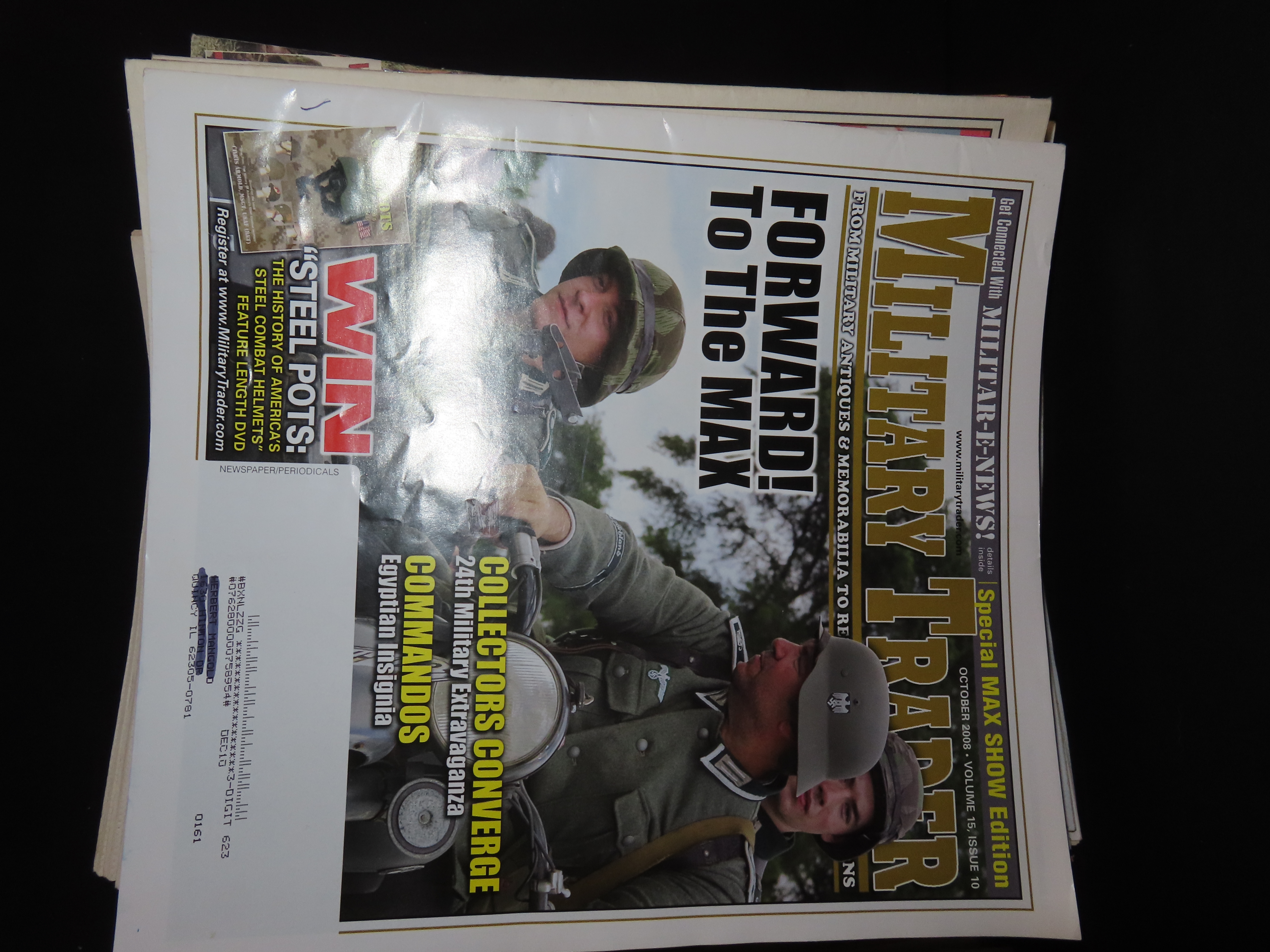 MILITARY TRADER FROM MILITARY ANTIQUES AND MEMORABILIA TO REENACTMENTS AND REUNIONS LOT OF 68