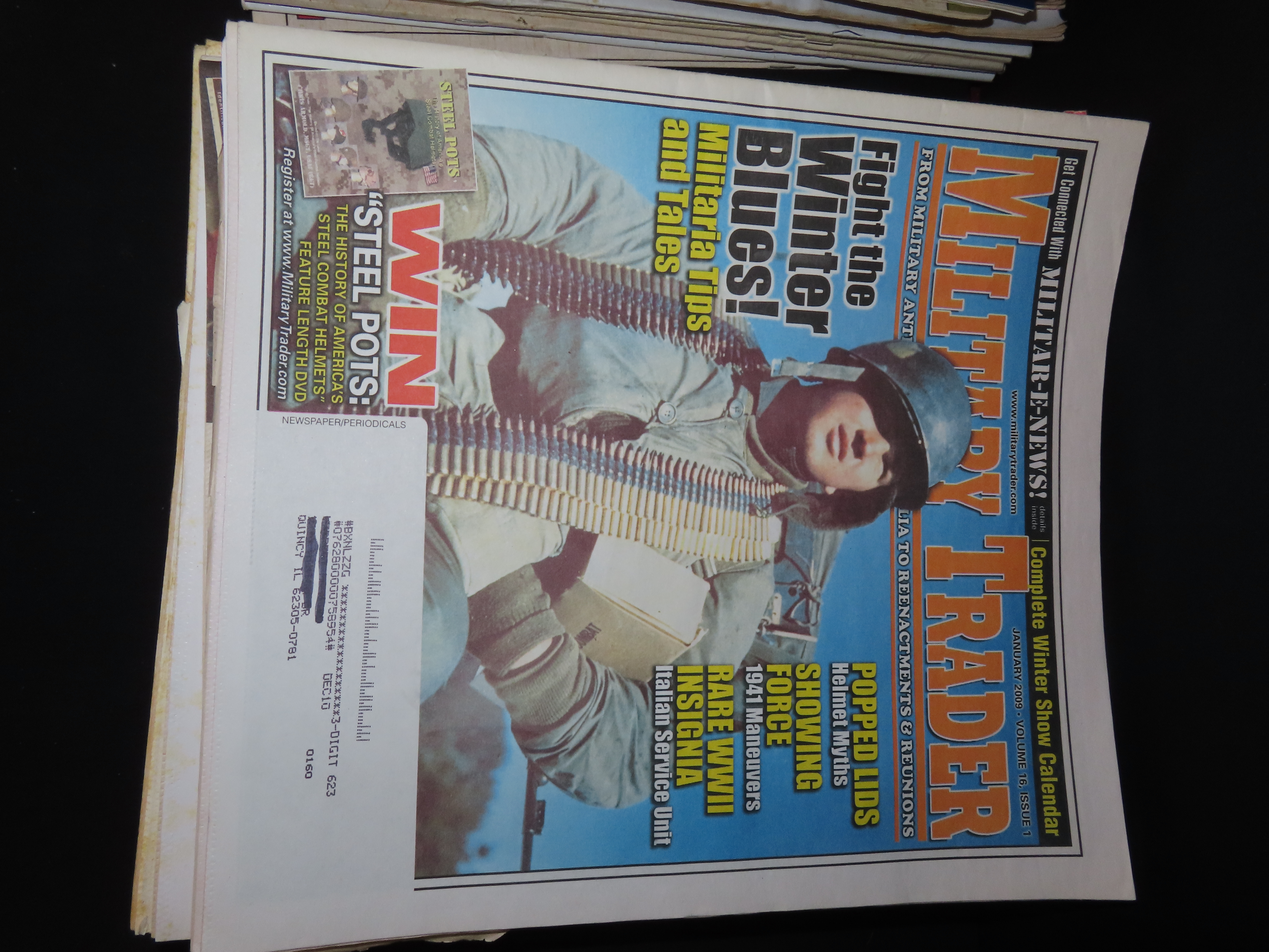 MILITARY TRADER FROM MILITARY ANTIQUES AND MEMORABILIA TO REENACTMENTS AND REUNIONS LOT OF 68