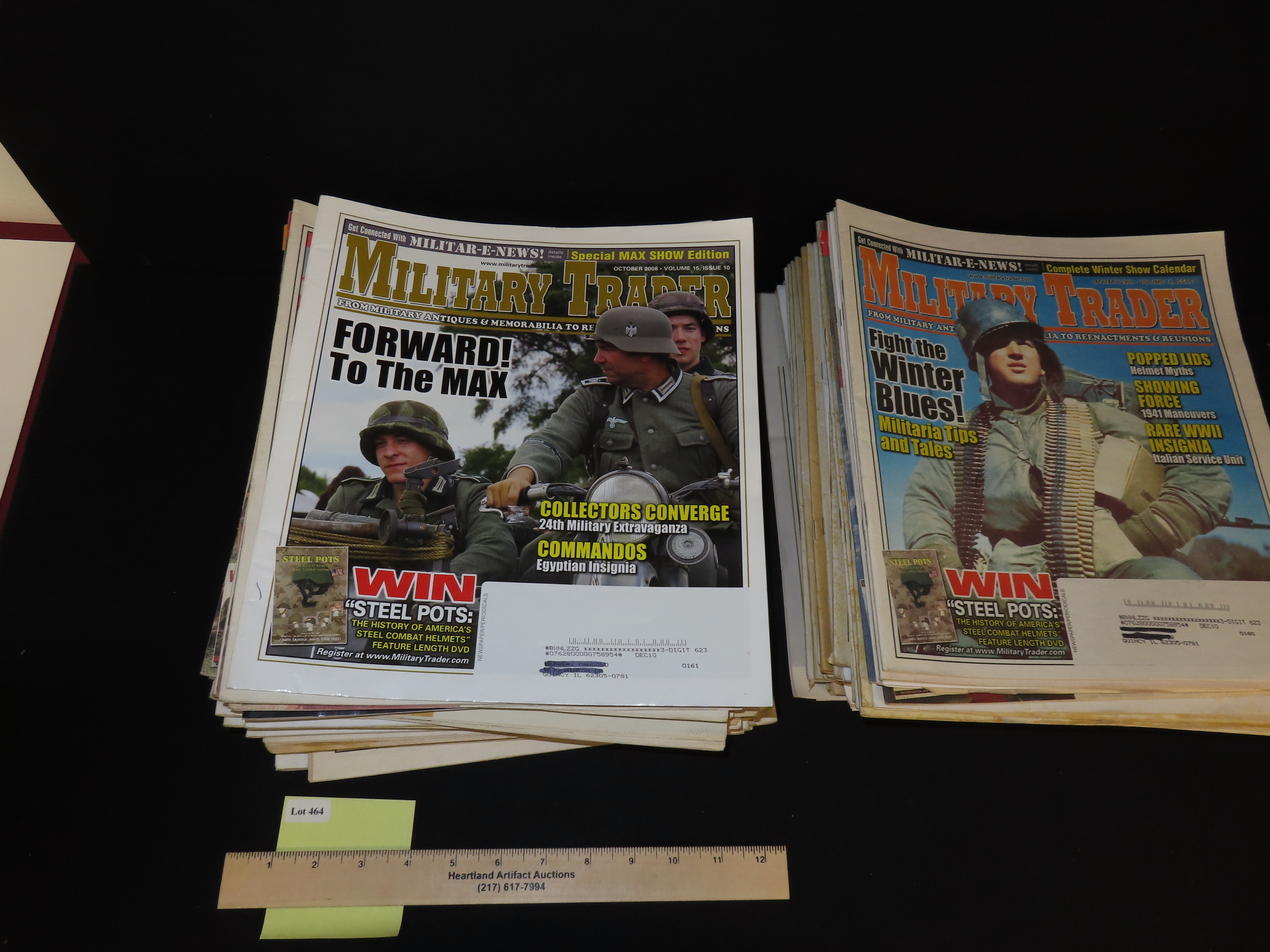 MILITARY TRADER FROM MILITARY ANTIQUES AND MEMORABILIA TO REENACTMENTS AND REUNIONS LOT OF 68
