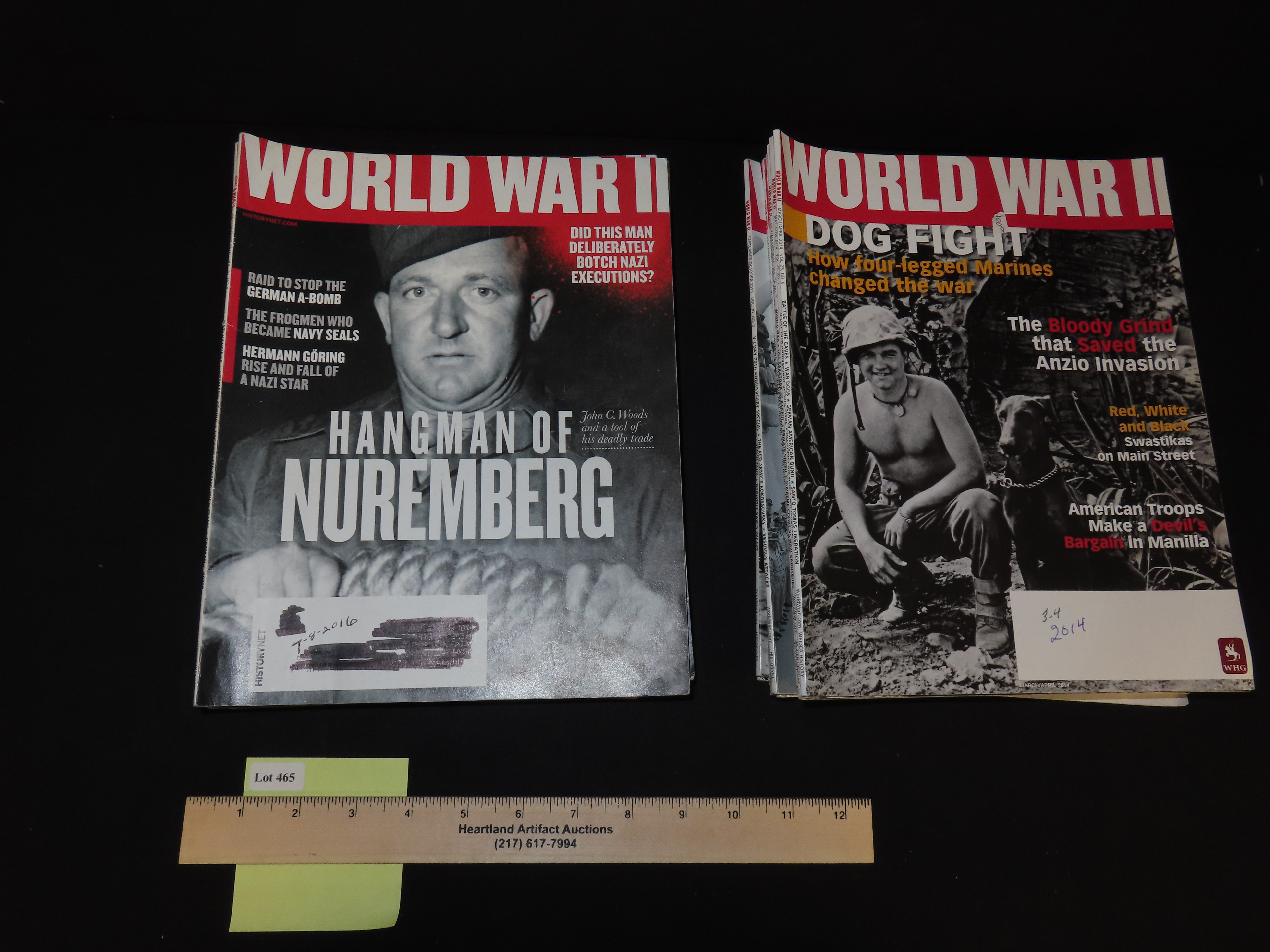 WORLD WAR II, LOT OF MULTIPLE MAGAZINES