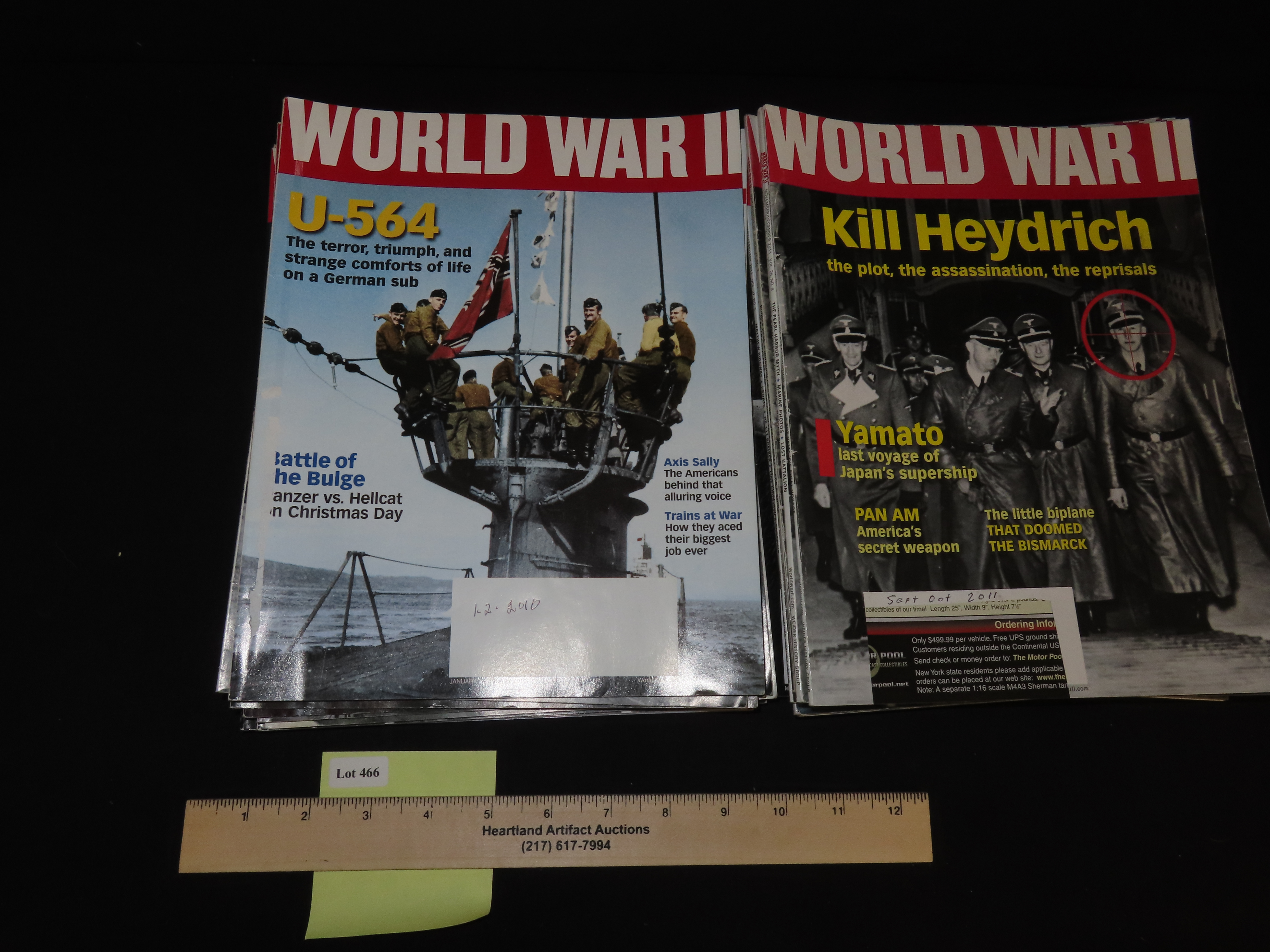 WORLD WAR II, LOT OF MULTIPLE MAGAZINES