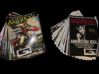 AMERICAN HISTORY LOT OF MULTIPLE MAGAZINES