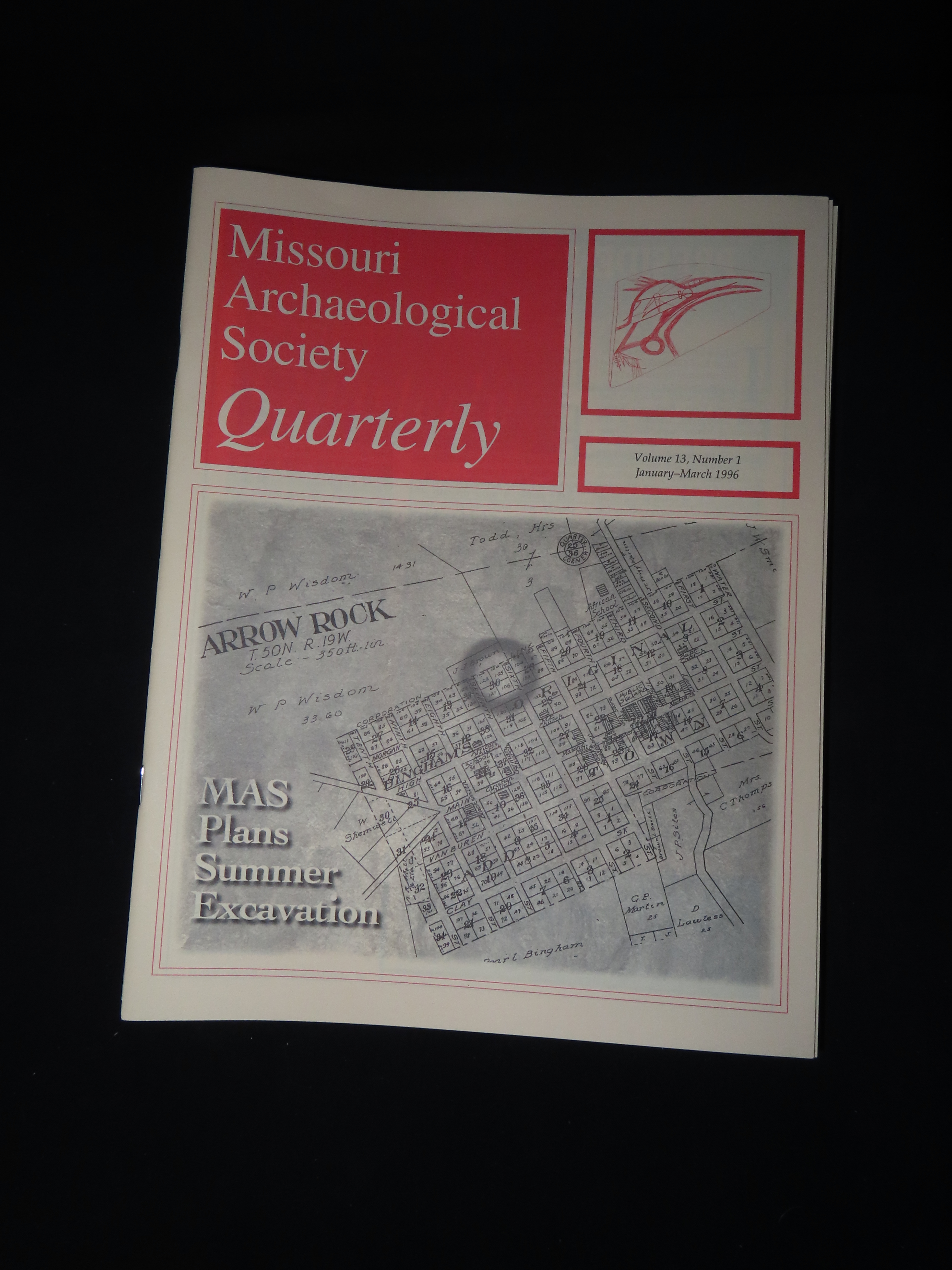 MISSOURI ARCHAEOLOGICAL SOCIETY QUARTERLY, LOT OF MULTIPLES MAGAZINES