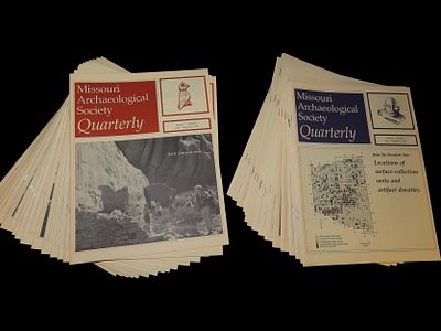 MISSOURI ARCHAEOLOGICAL SOCIETY QUARTERLY, LOT OF MULTIPLES MAGAZINES