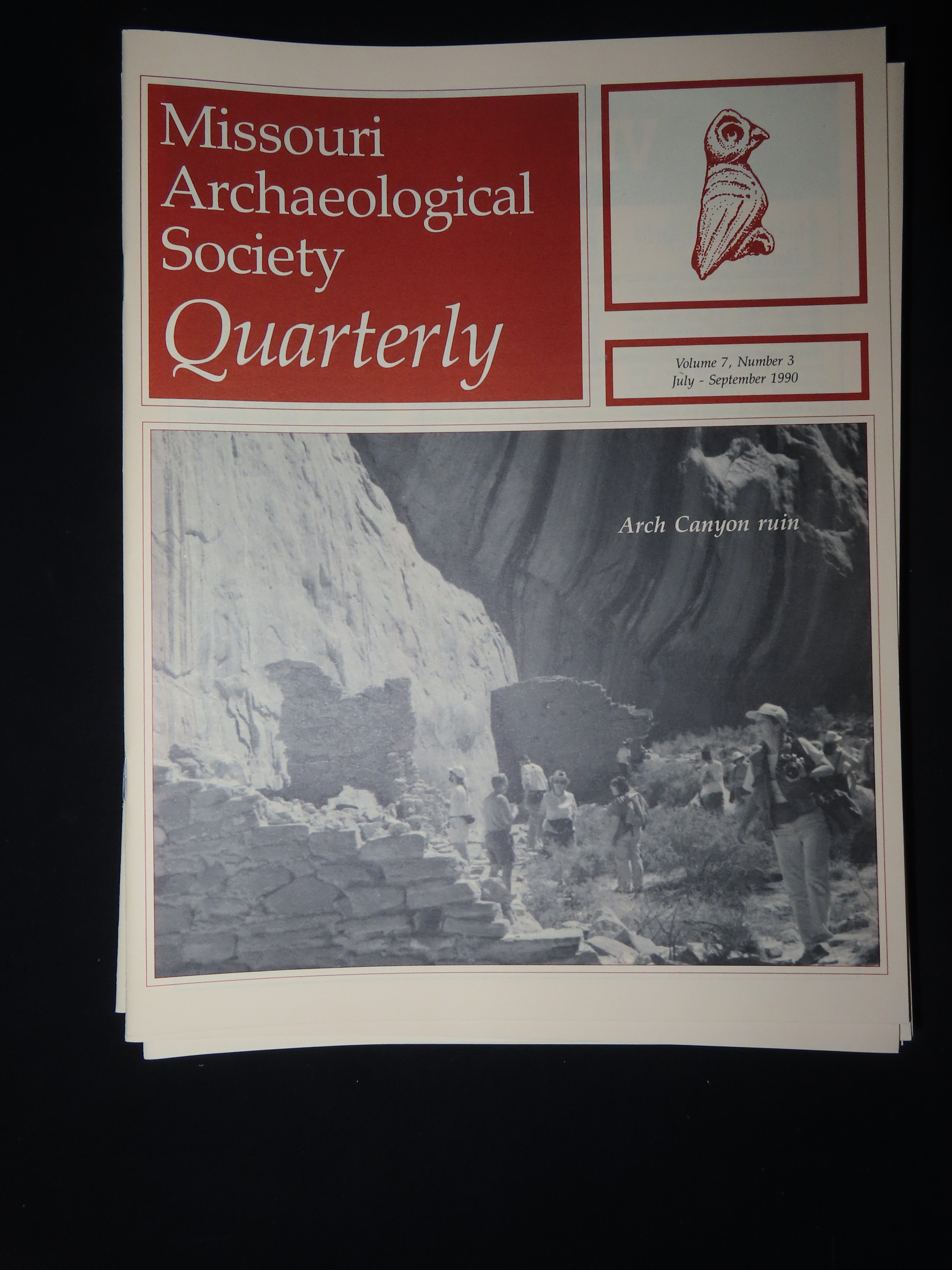 MISSOURI ARCHAEOLOGICAL SOCIETY QUARTERLY, LOT OF MULTIPLES MAGAZINES