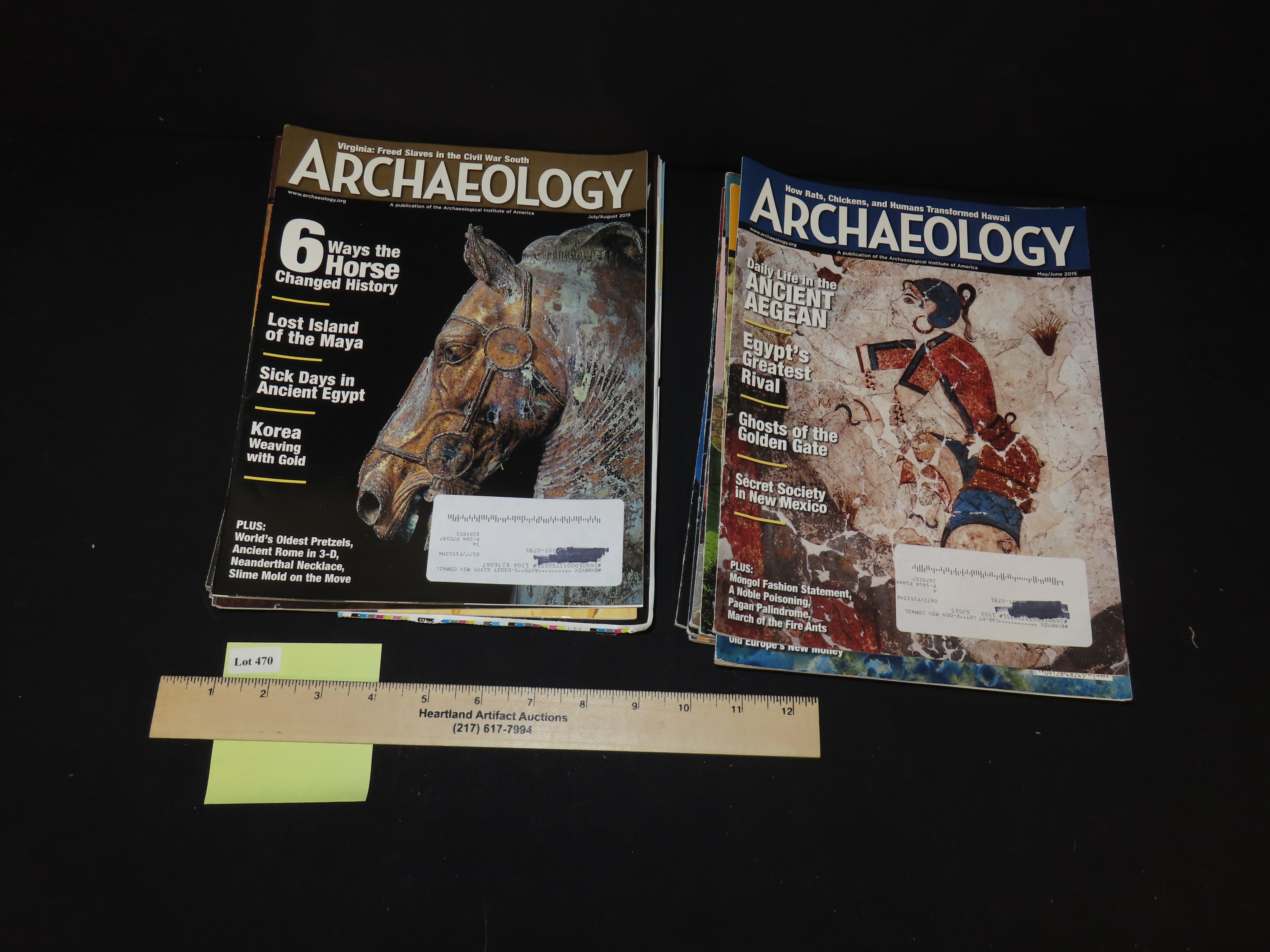 ARCHAEOLOGY, LOT OF MULTIPLE MAGAZINES