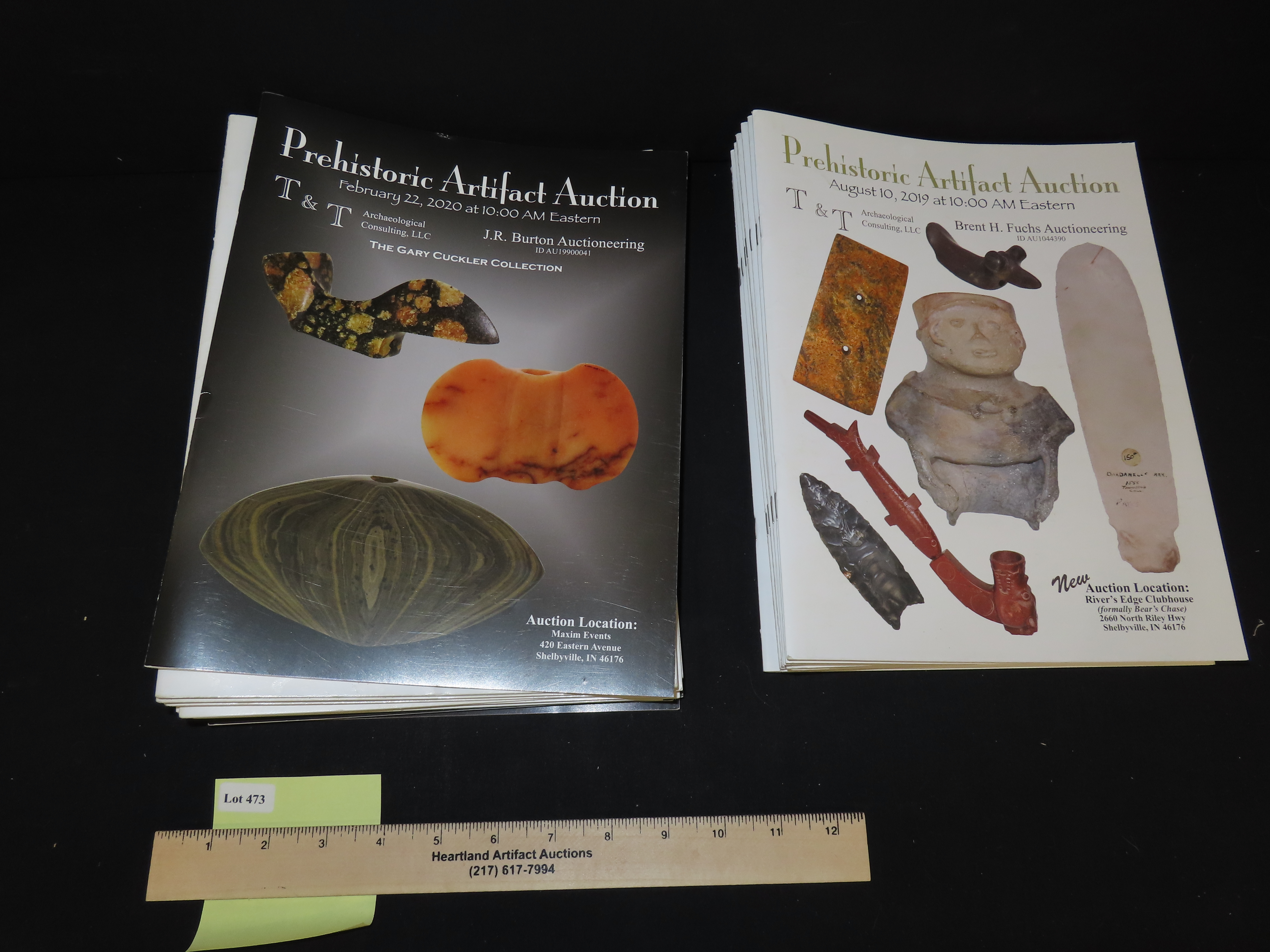 PREHISTORIC ARTIFACT AUCTION, LOT OF MULTIPLE MAGAZINES