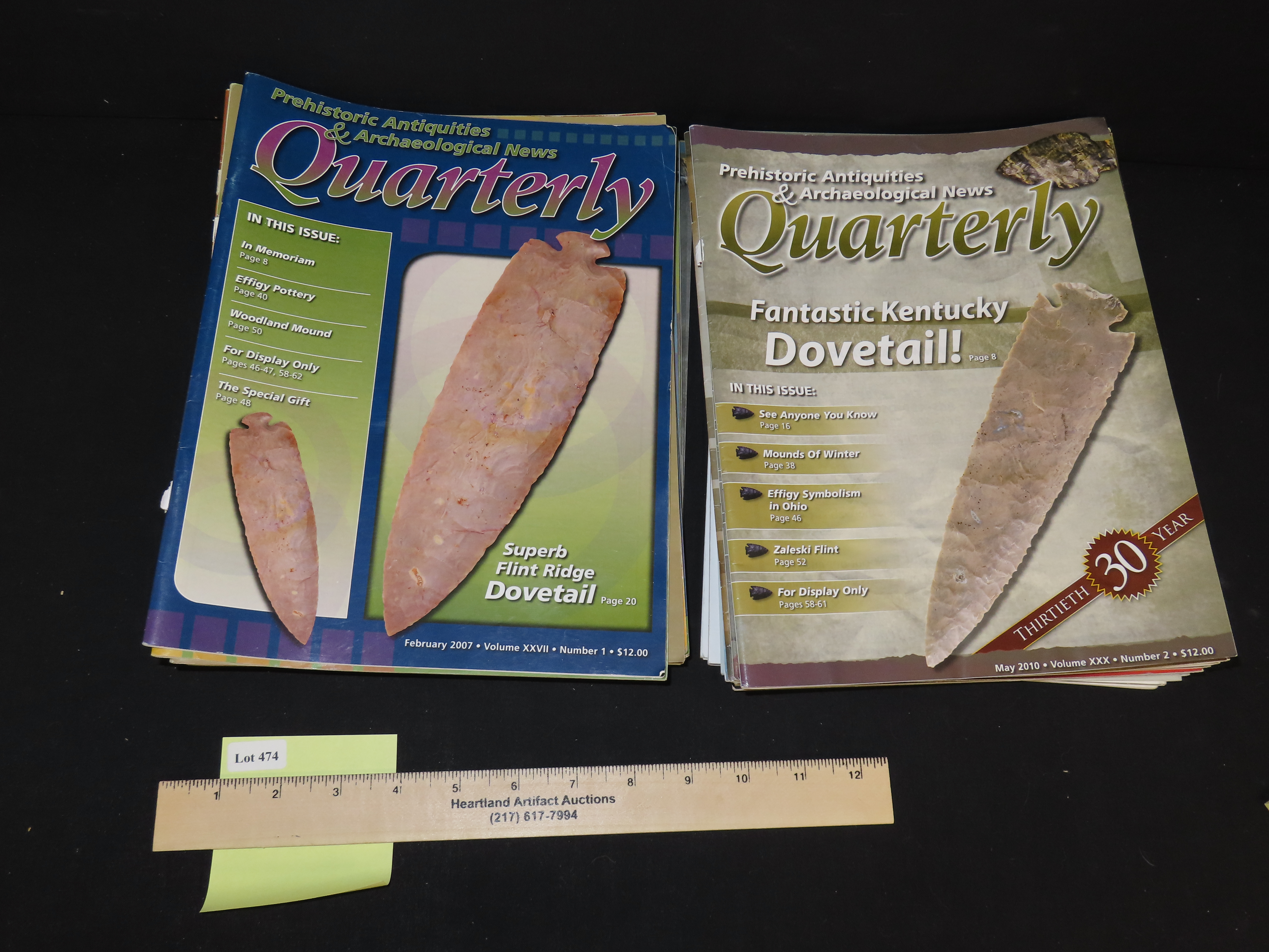 PREHISORIC ANTIQUITIES AND ARCHAEOLOGICAL NEWS QUARTERLY, LOT OF MULTIPLE MAGAZINES
