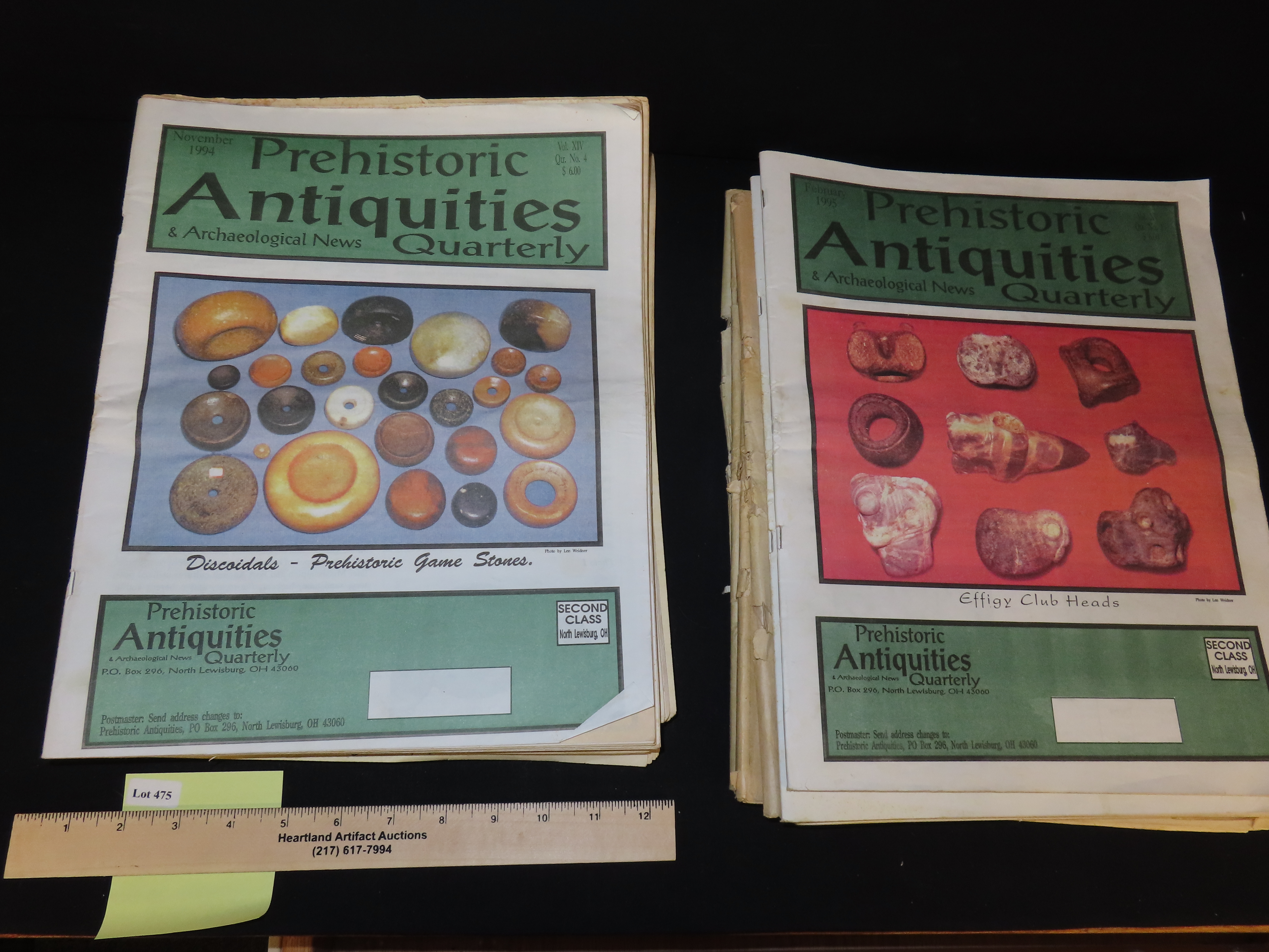 PREHISTORIC ANTIQUITIES AND ARCHAEOLOGICAL NEWS QUARTERLY, LOT OF MULTIPLE NEWSPAPERS