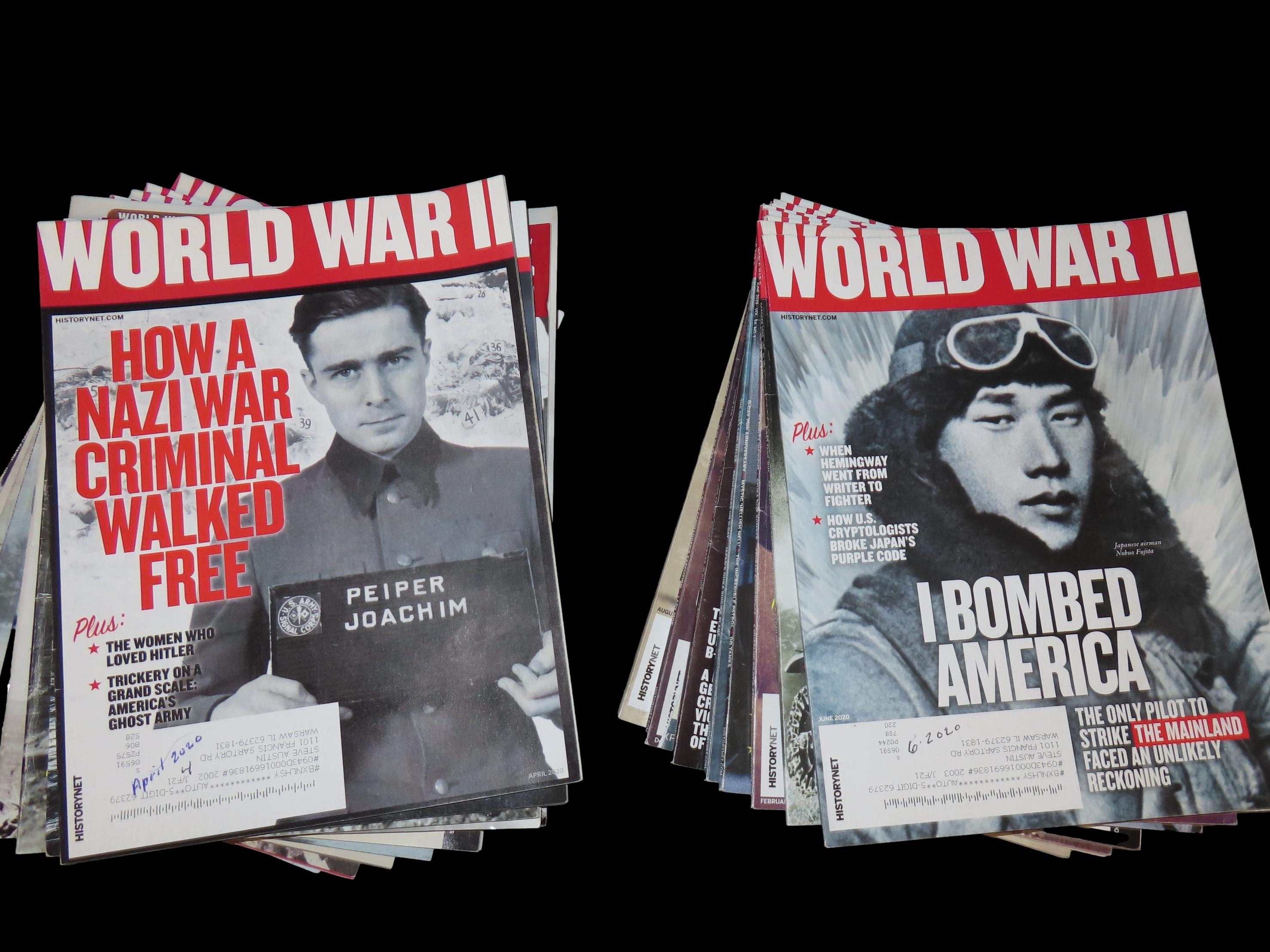 WORLD WAR II, LOT OF MULTIPLE MAGAZINES