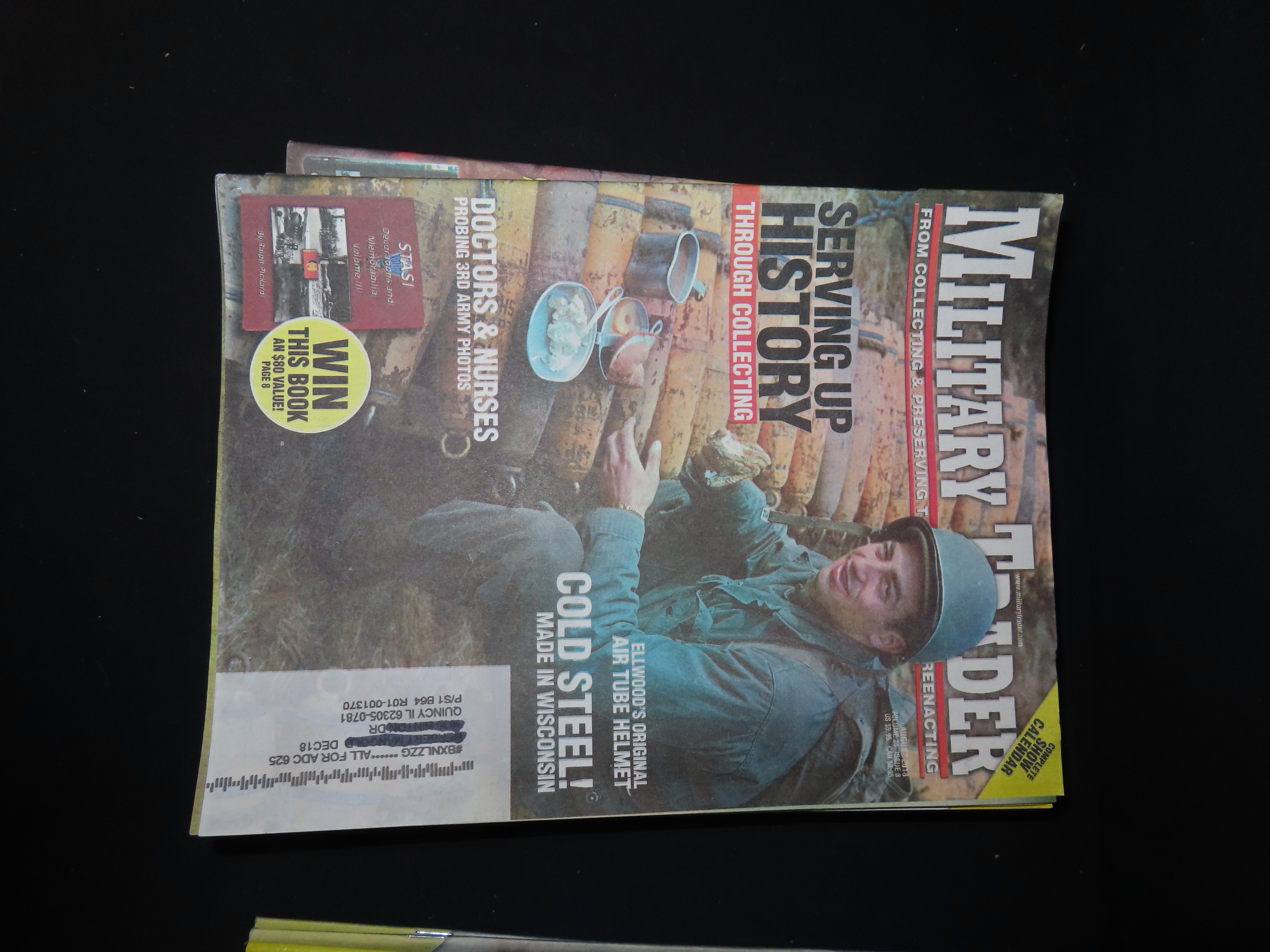 MILITARY TRADER FROM MILITARY ANTIQUES AND MEMORABILIA TO REENACTMENTS AND REUNIONS, LOT OF MUTIPLE MAGAZINES