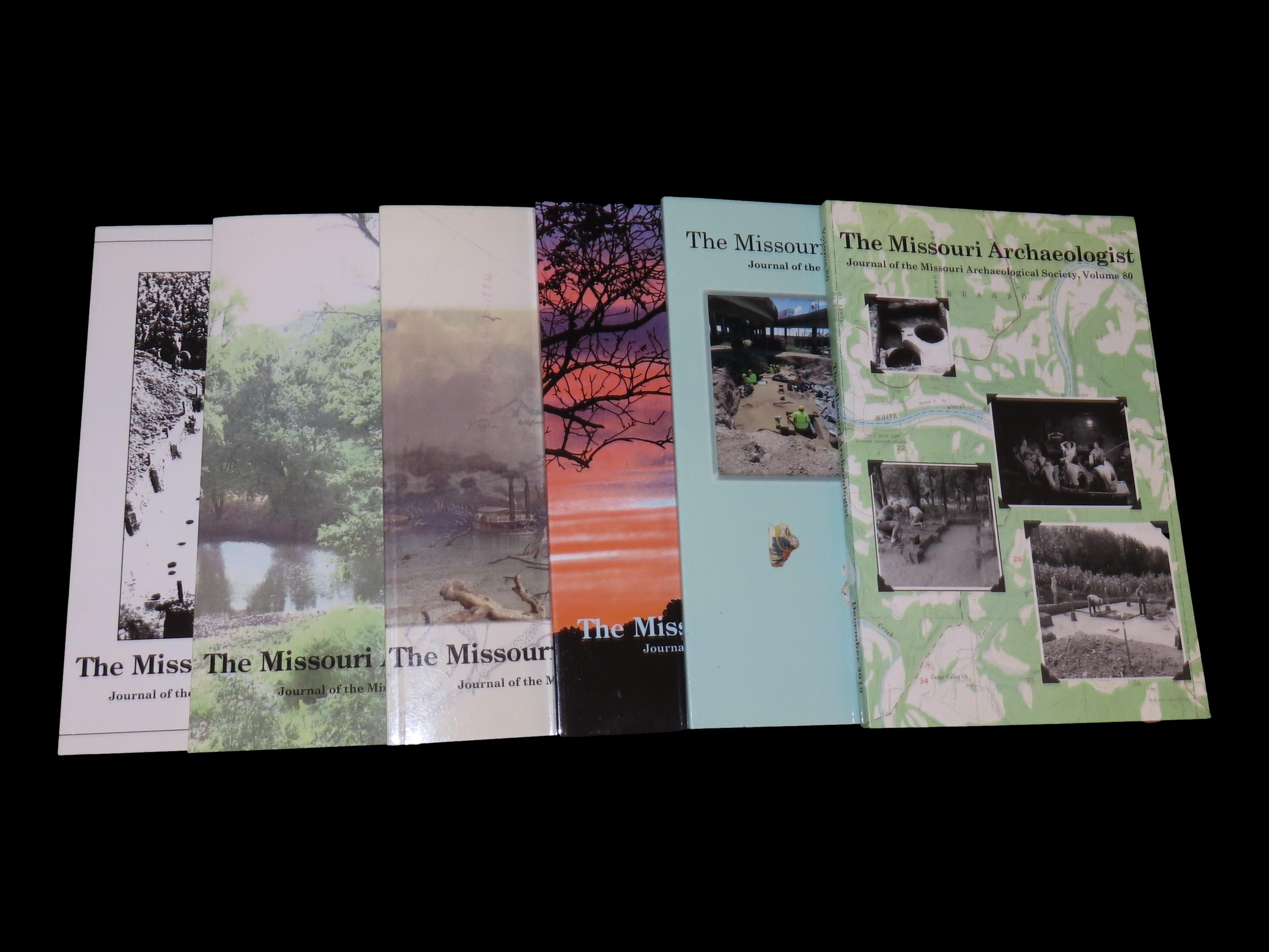 THE MISSOURI ARCHAEOLOGIST BOOK, LOT OF 7 BOOKS