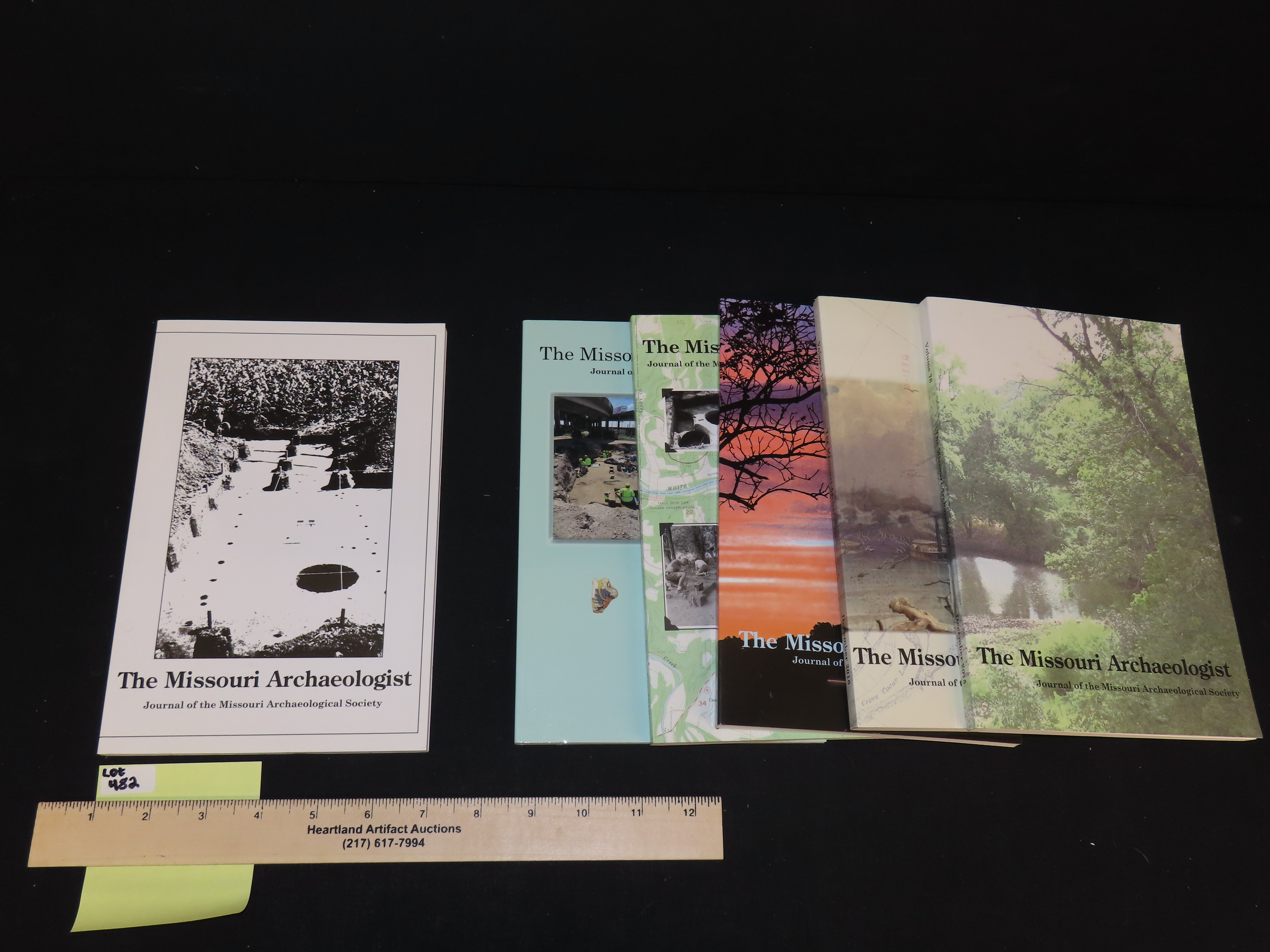 THE MISSOURI ARCHAEOLOGIST BOOK, LOT OF 7 BOOKS