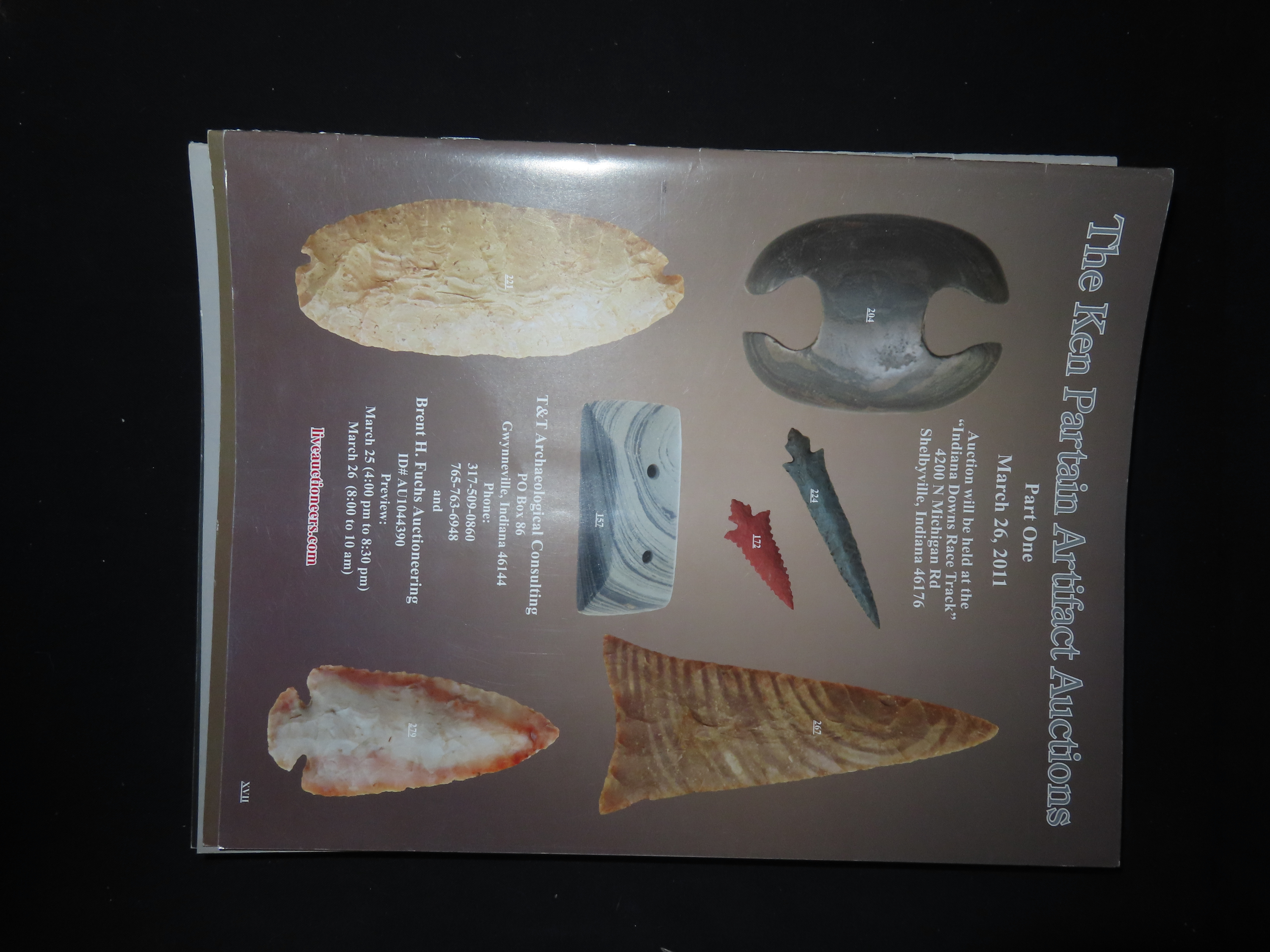 THE KEN PARTAIN ARTIFACT AUCTIONS, LOT OF MULTIPLE MAGAZINES