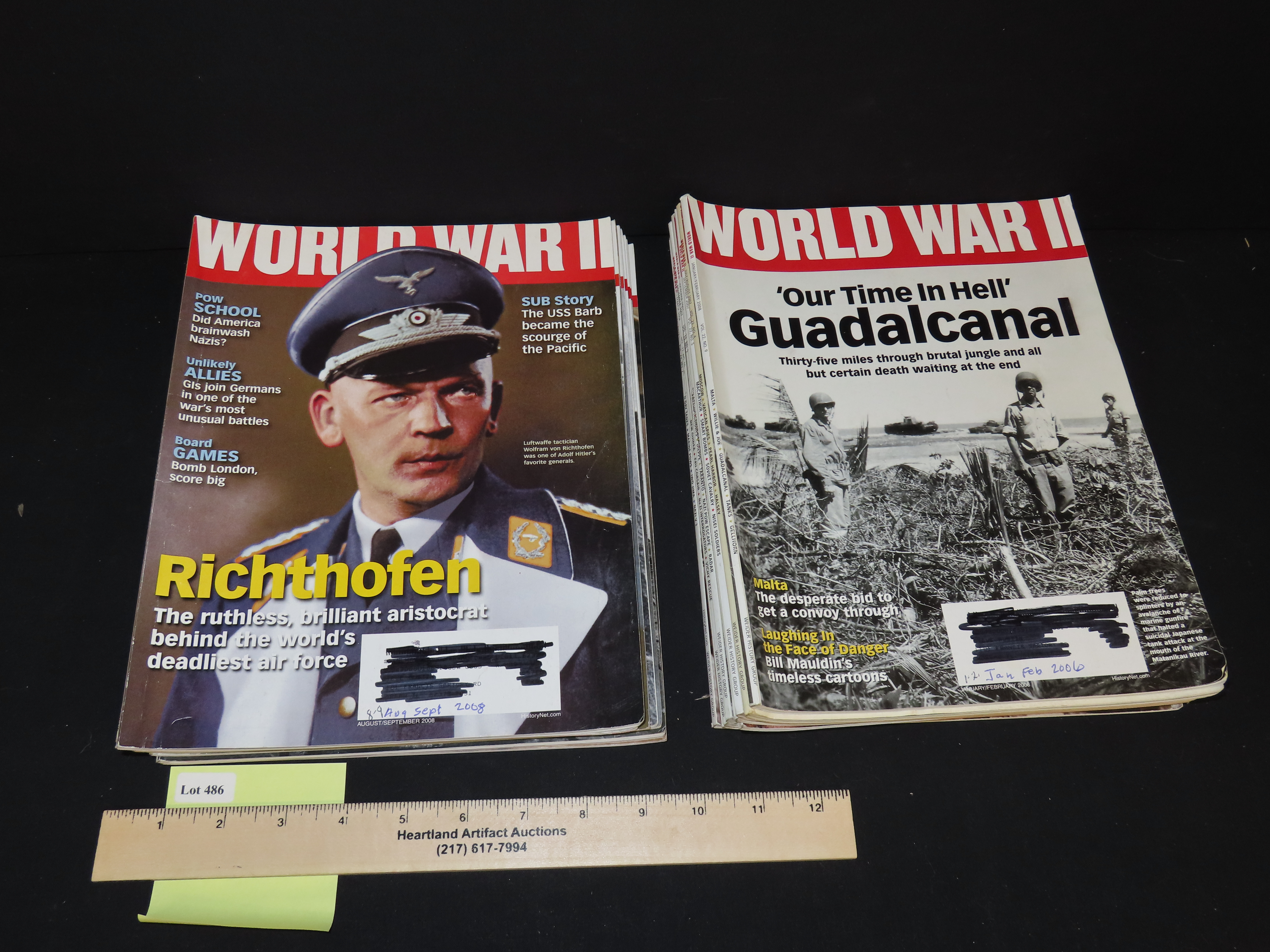 WORLD WAR II, LOT OF MULTIPLE MAGAZINES