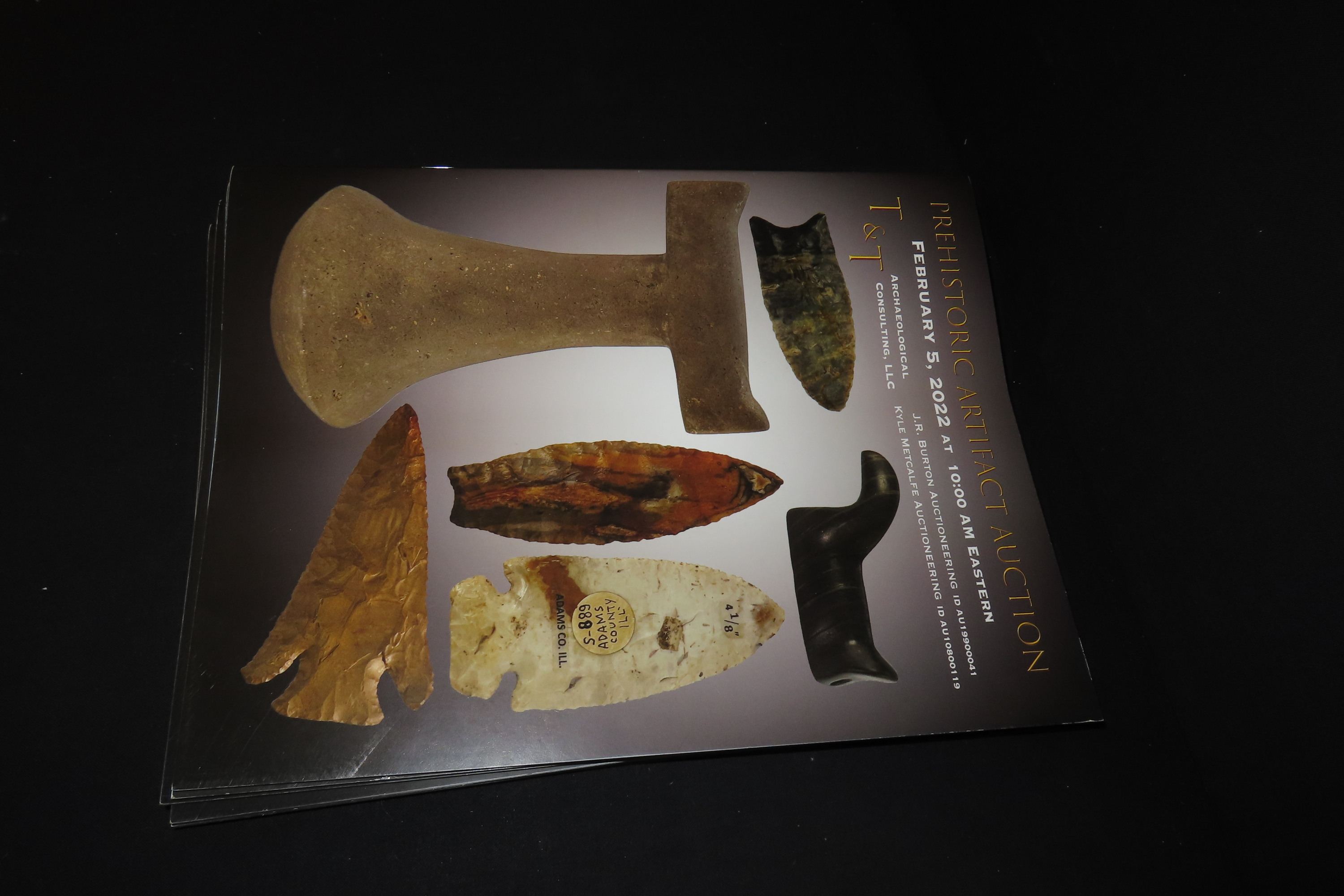 PREHISTORIC ARTIFACT AUCTION, LOT OF MULTIPLE MAGAZINES