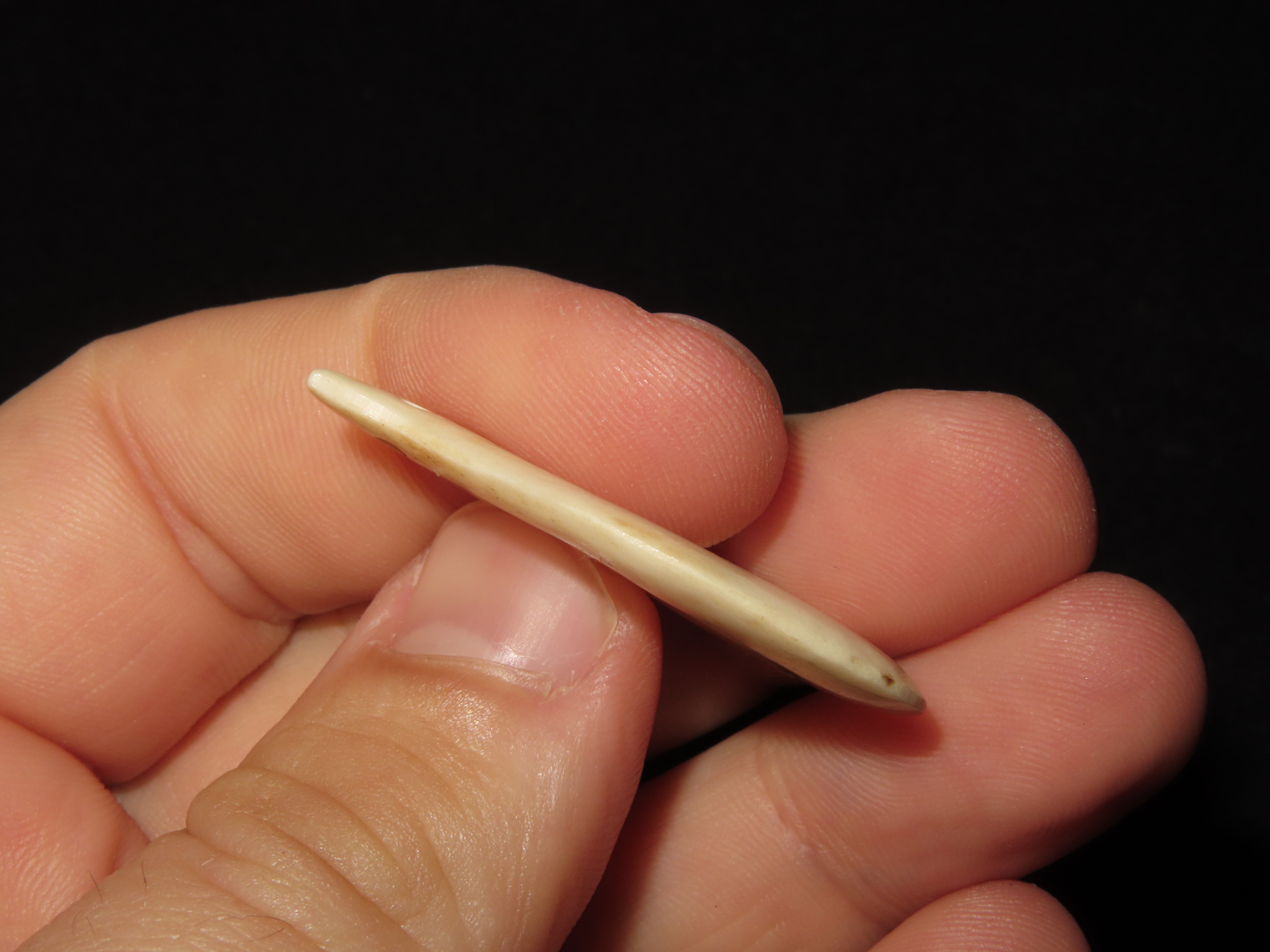 Small Hook Bone Effigy Pendant