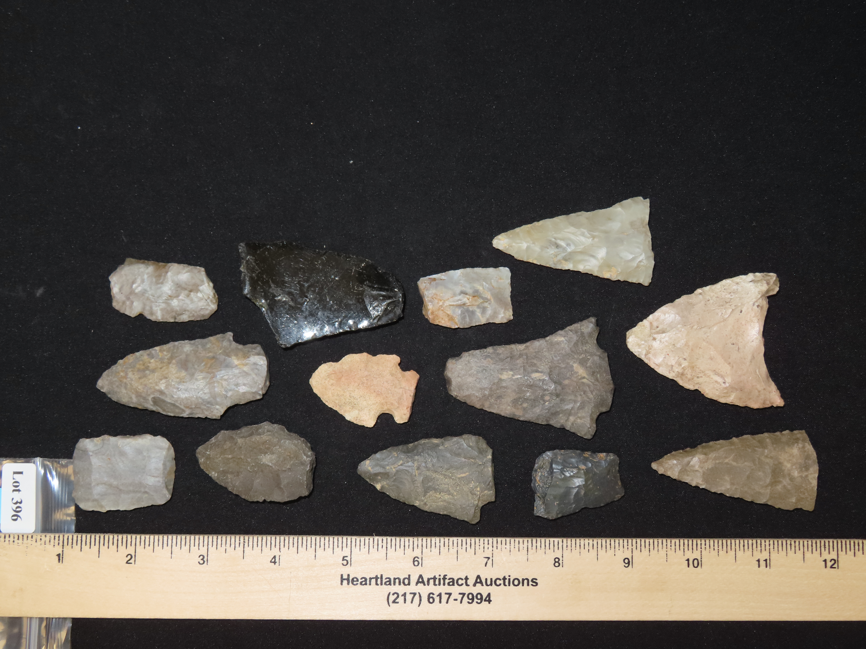 Lot of Misc. Broken Arrowheads from North America