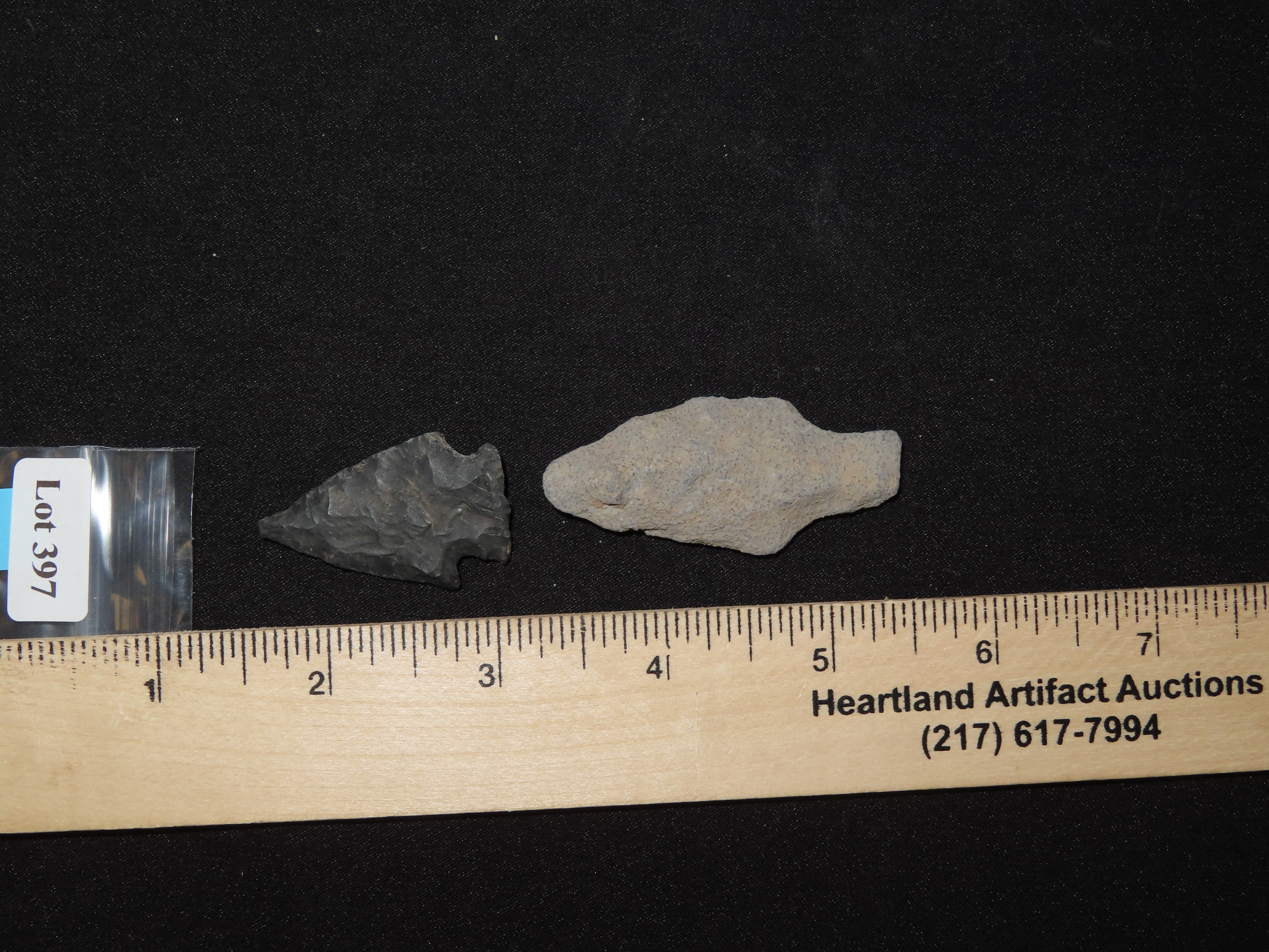 Lot of 2 Arrowheads from Penn.