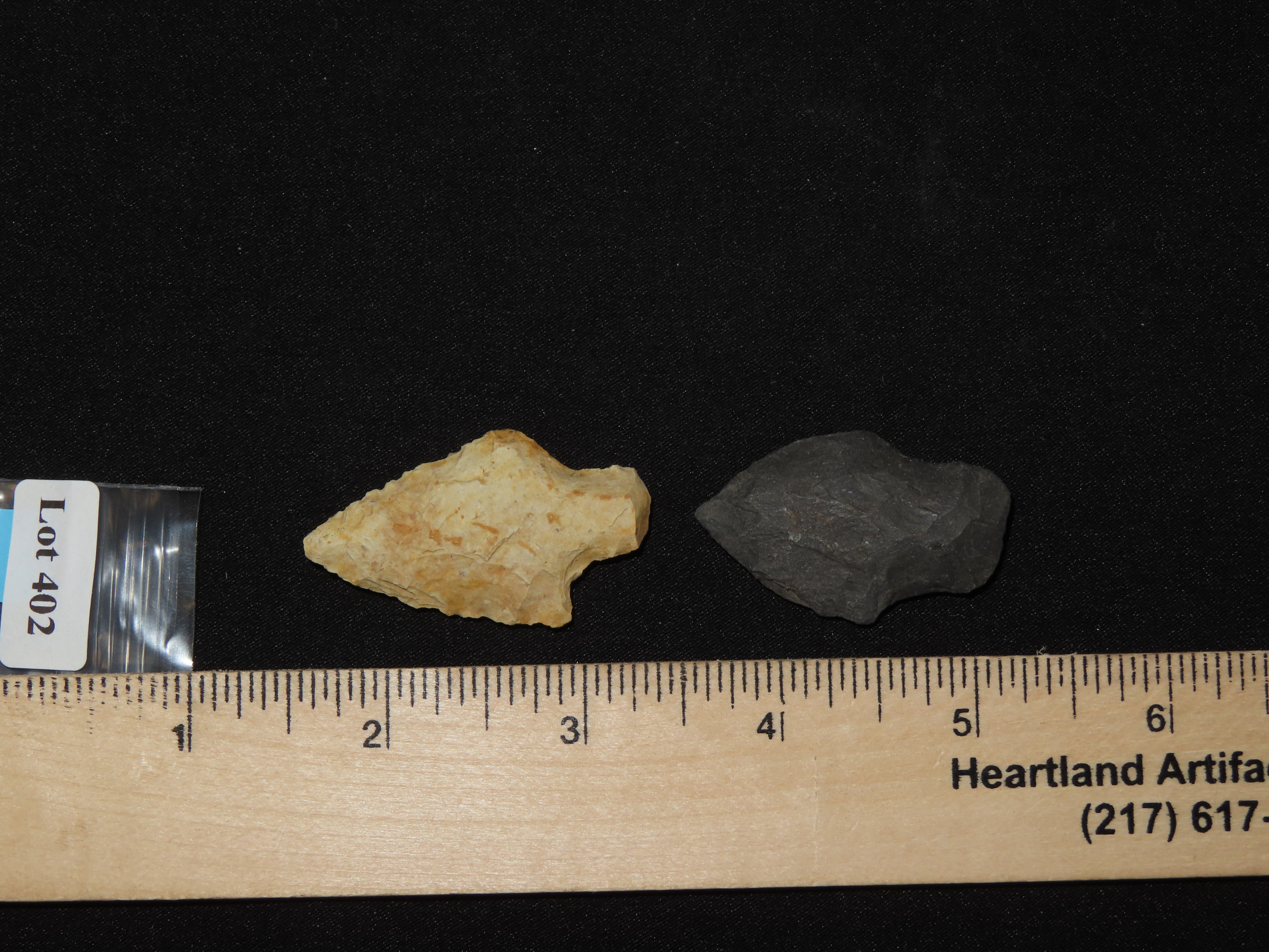 Lot of 2 Arrowheads from Penn.