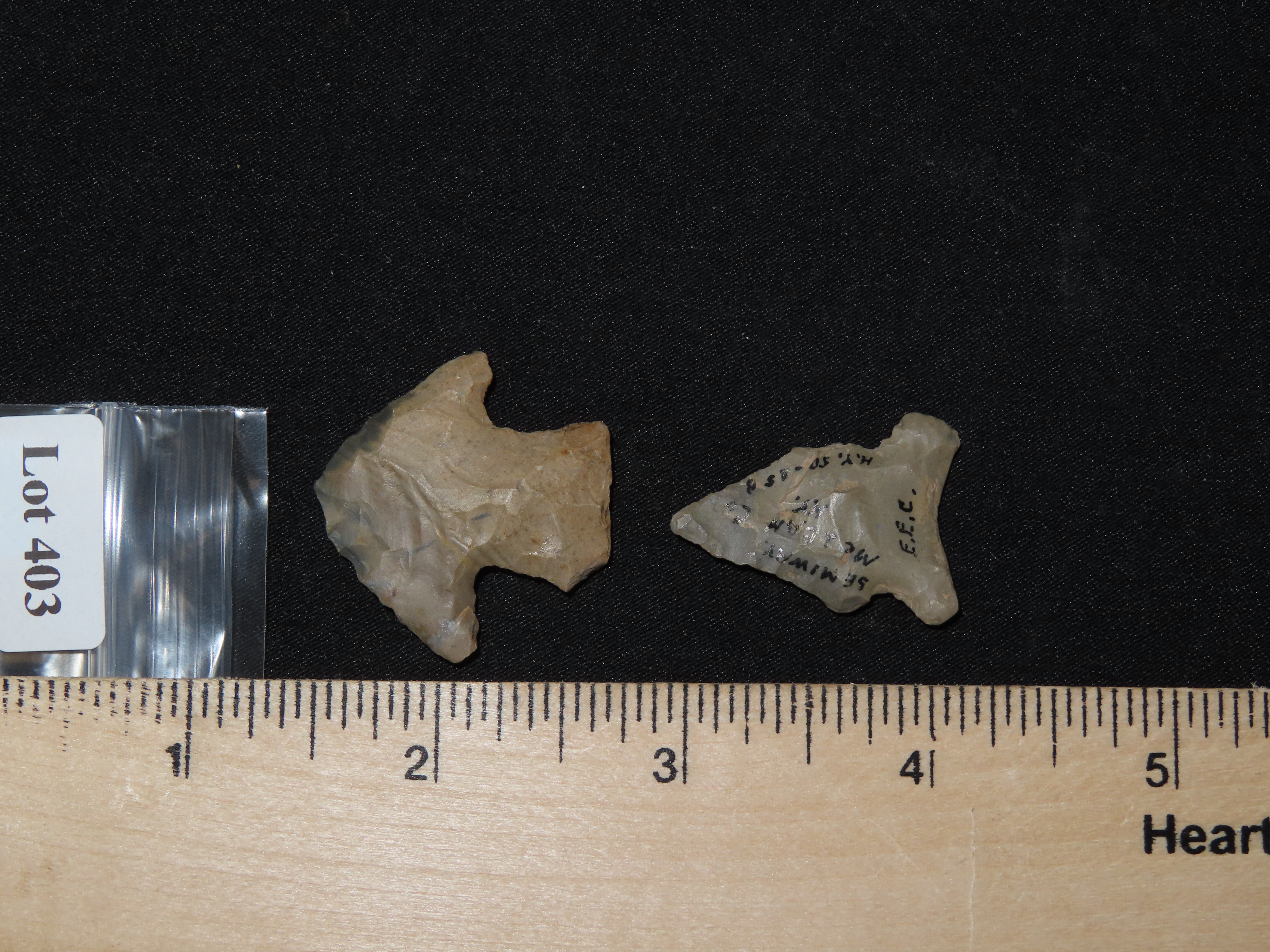 Lot of Two Arrowheads from Kentucky