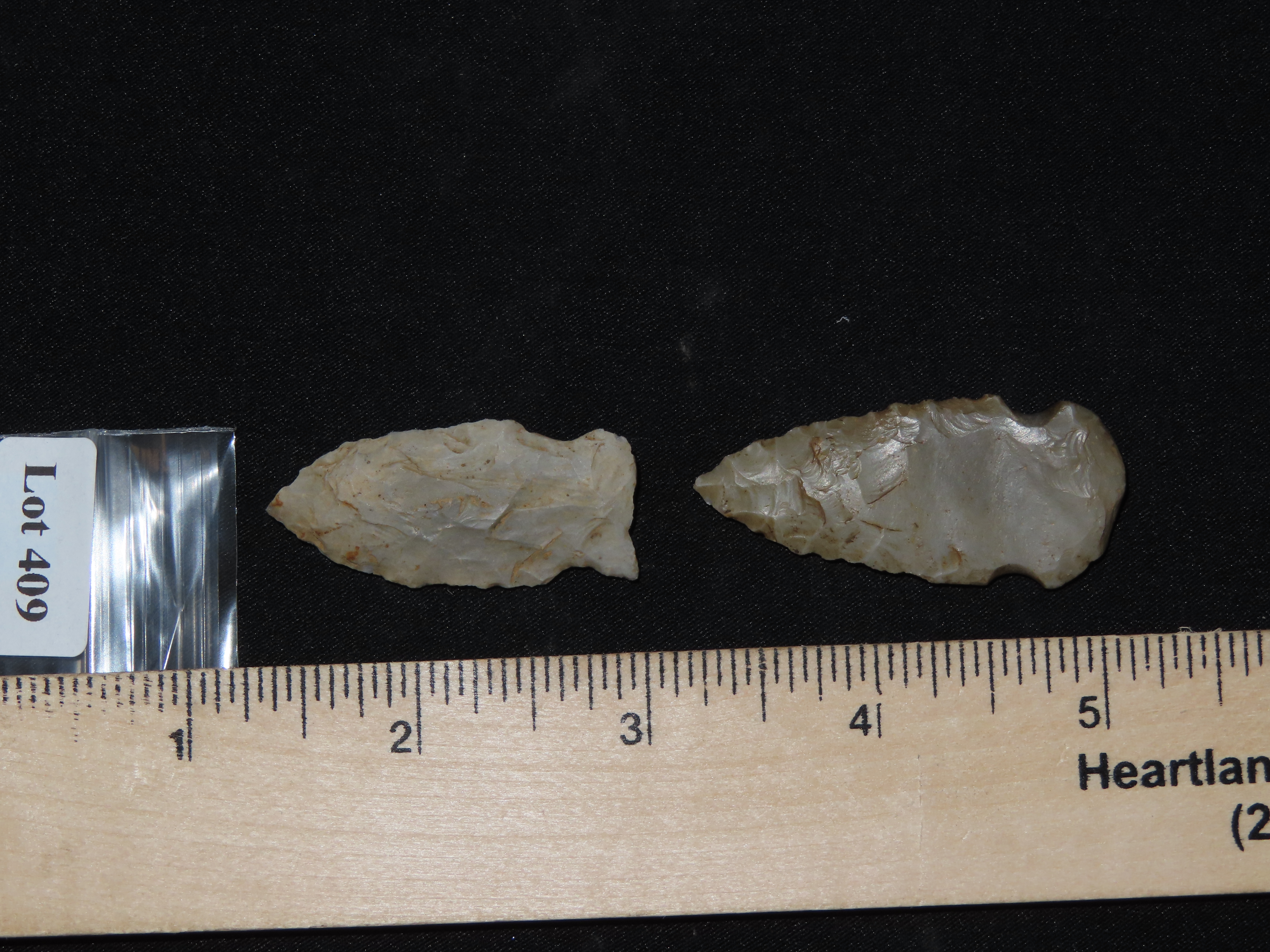 Lot of 2 Archaic Arrowheads, Penn.