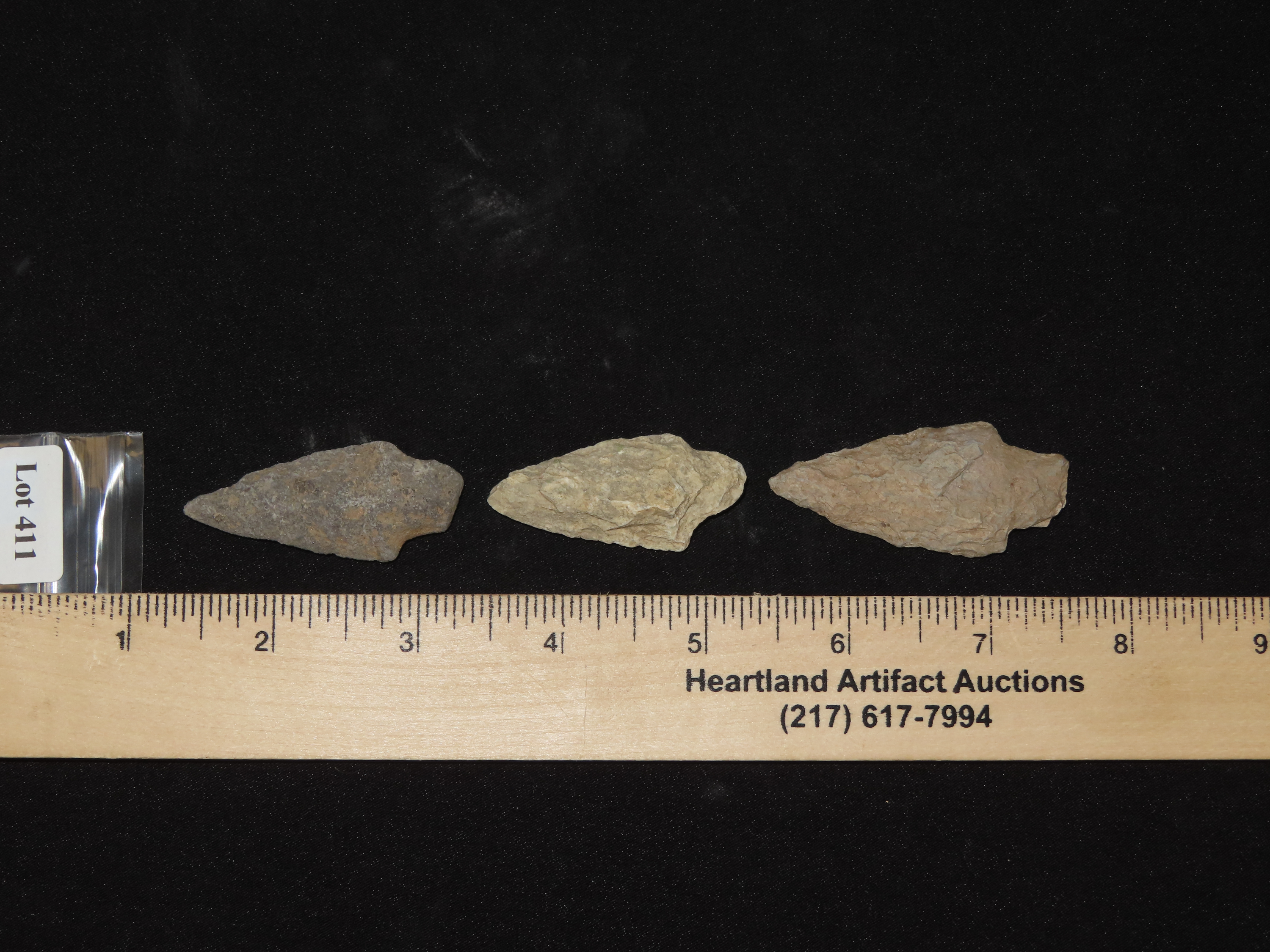 Lot of 3 Adena Points, Penn.