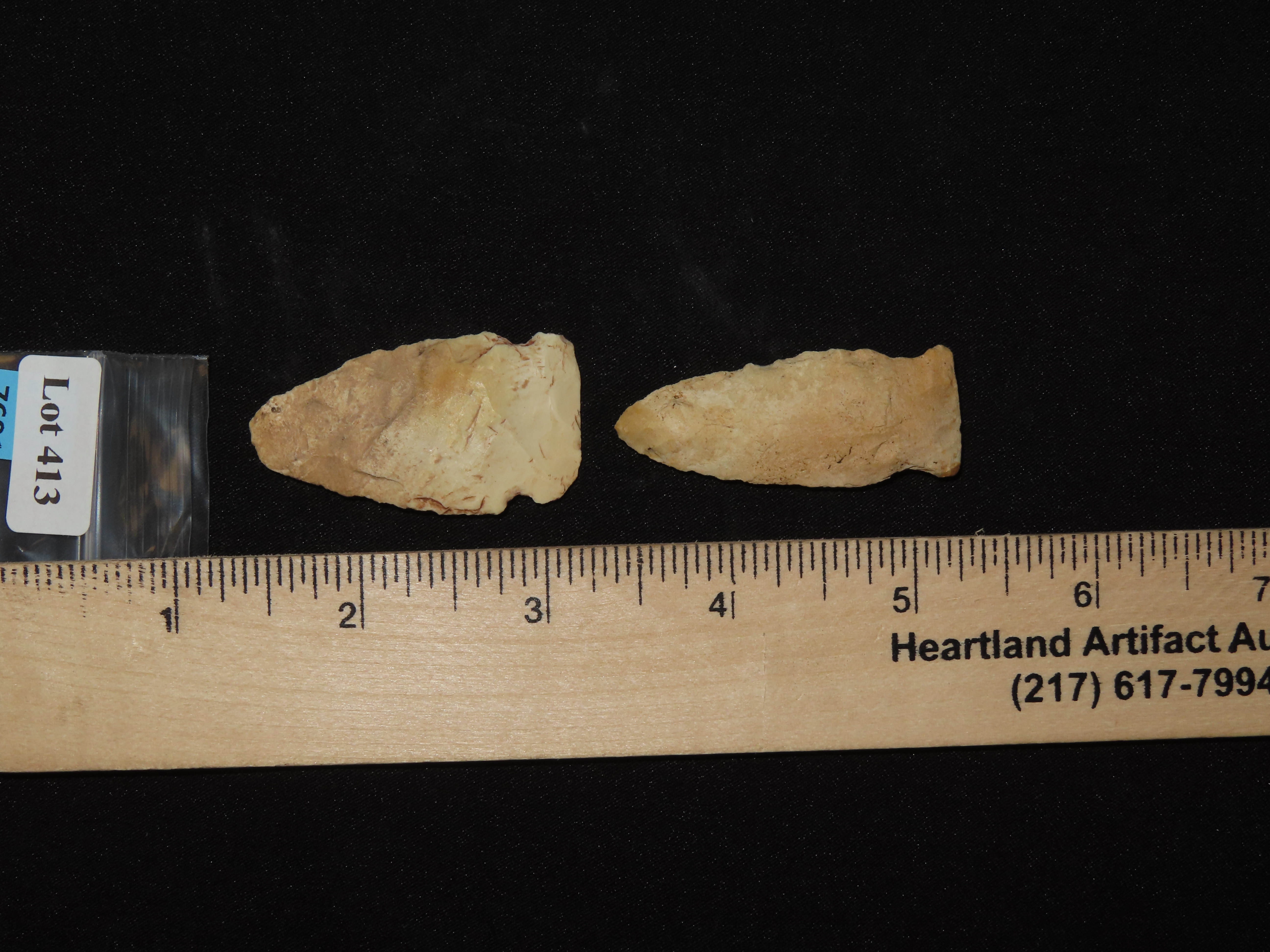Lot of Two Matanza Points, Greene Co. IL