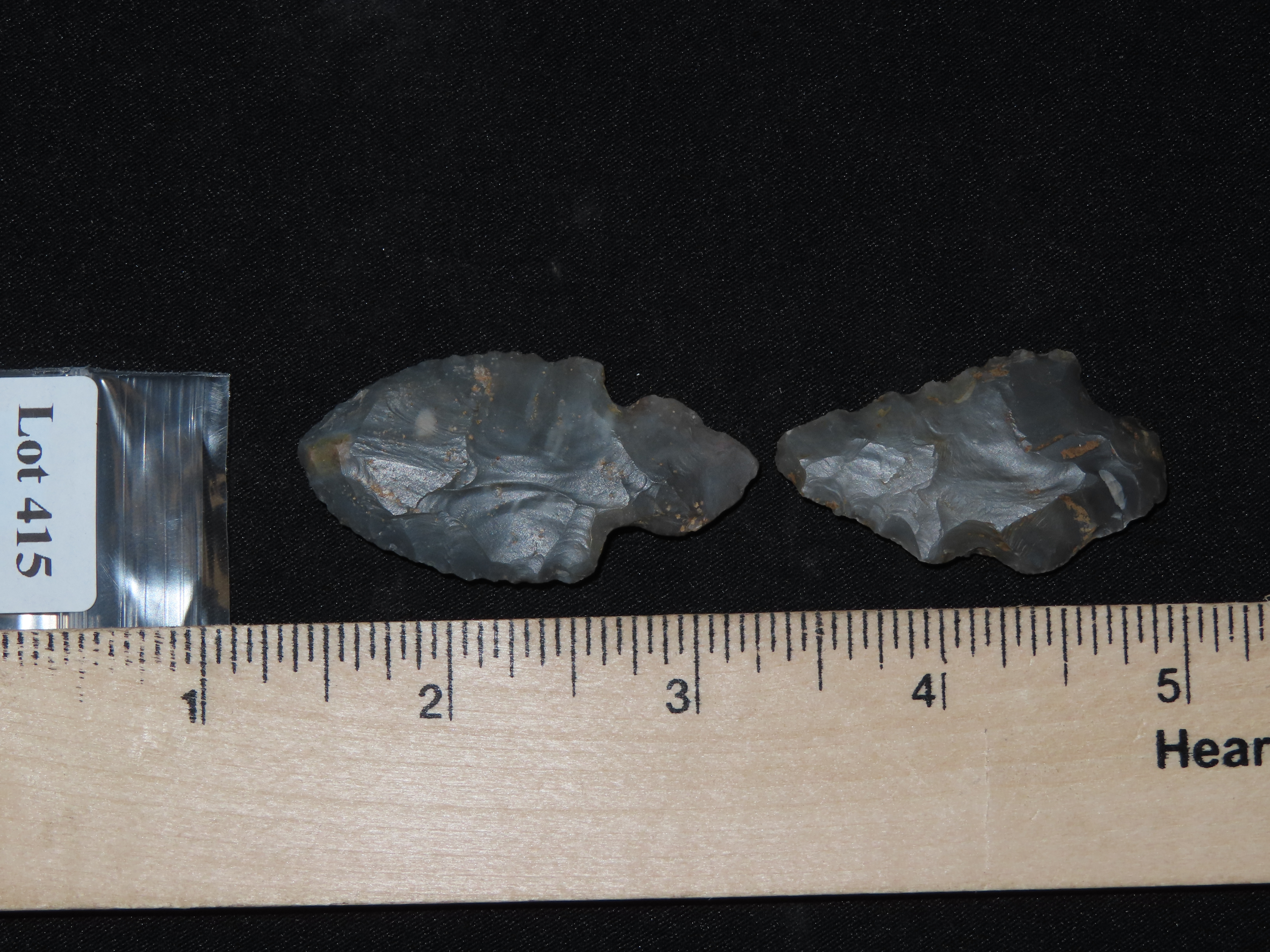 Lot of Two Adena Points, Turkey Tail KY