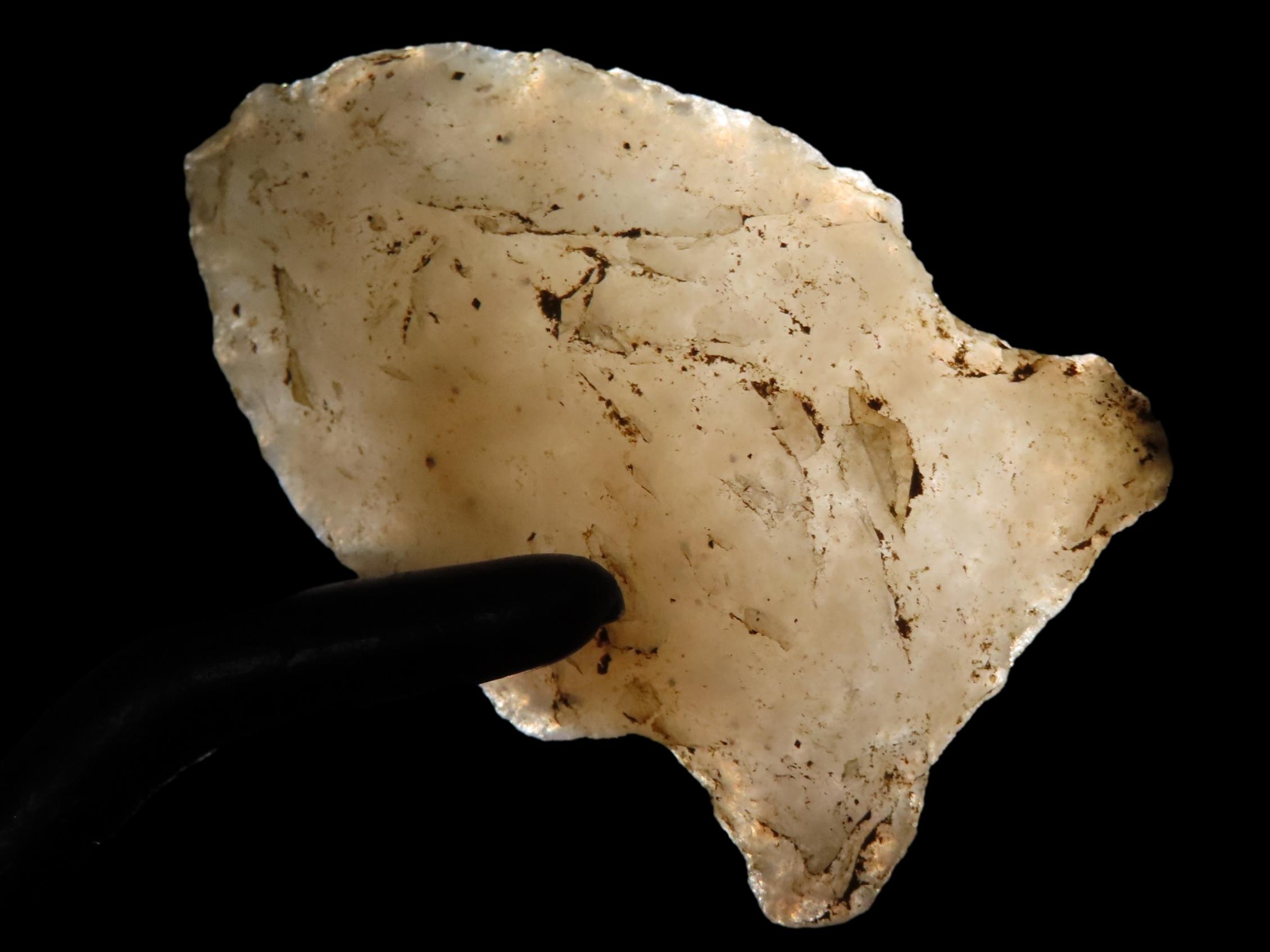 1 1/2" Quartz Archaic Point, Penn.