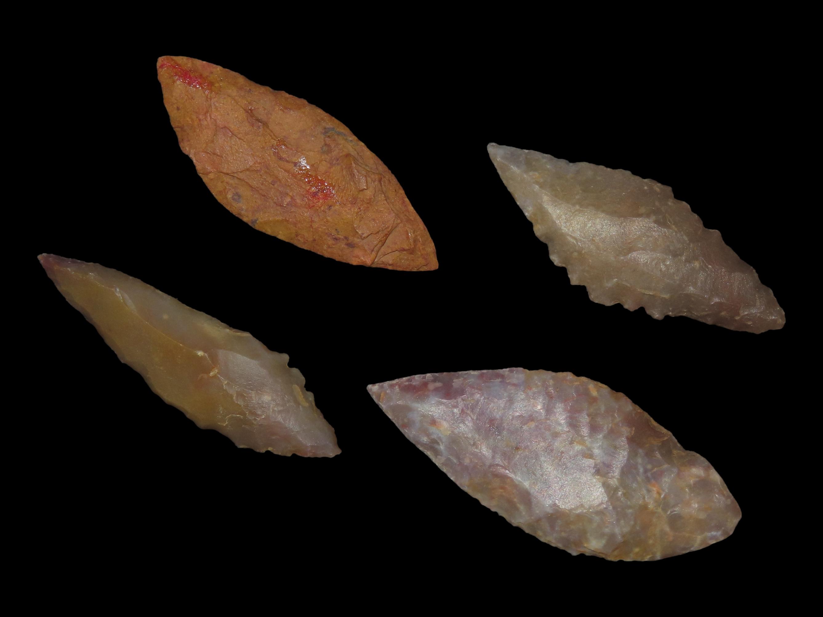 Lot of Neolithic Arrowheads, Sahara Desert, Africa