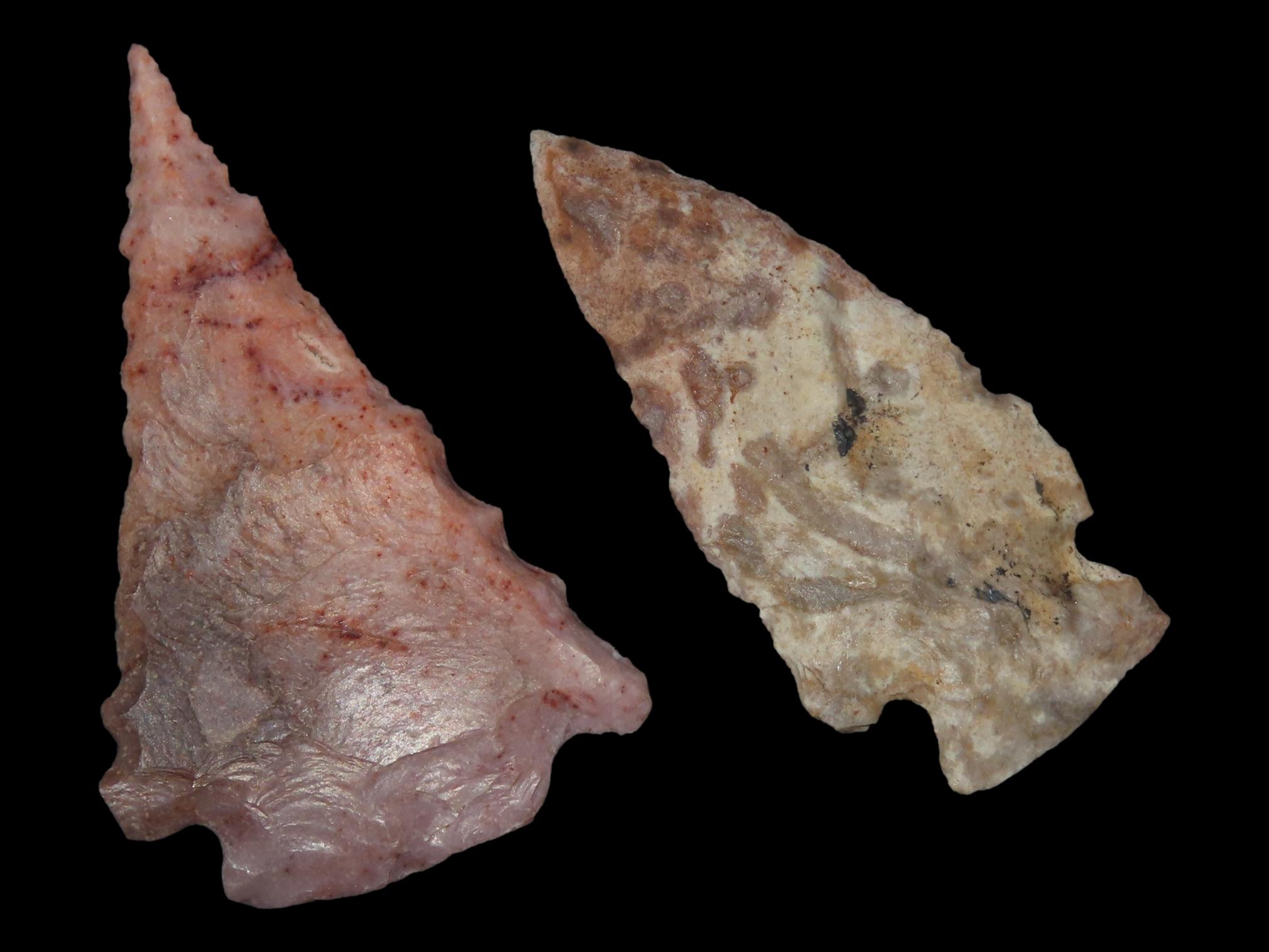 Lot of Two Woodland Arrowheads, Missouri