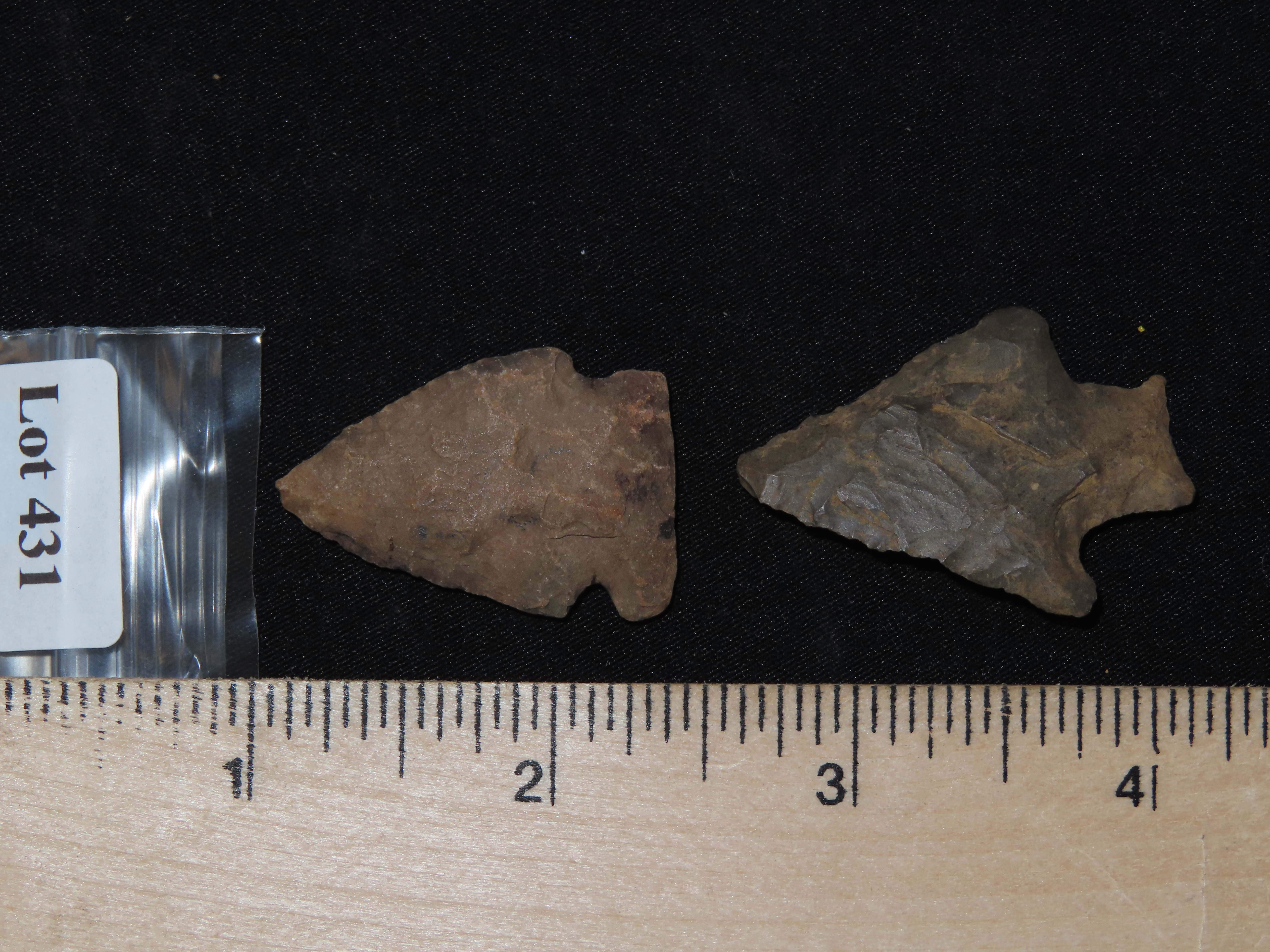 Lot of 2 Archaic Arrowheads, Penn.