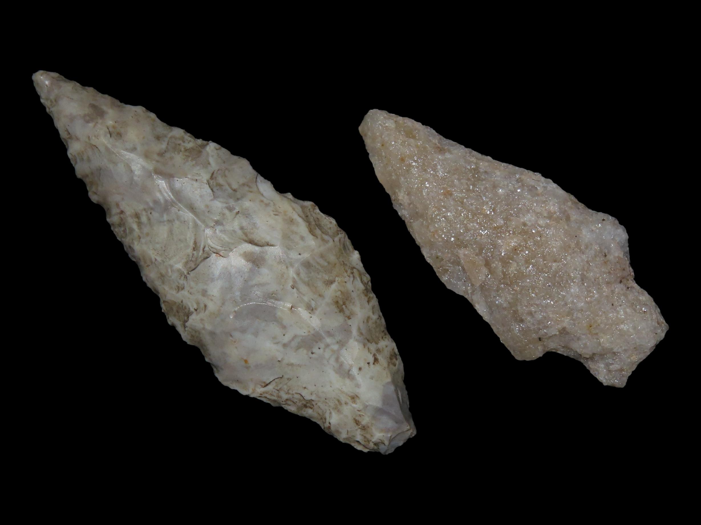 Lot of Two Archaic Arrowheads from Penn.