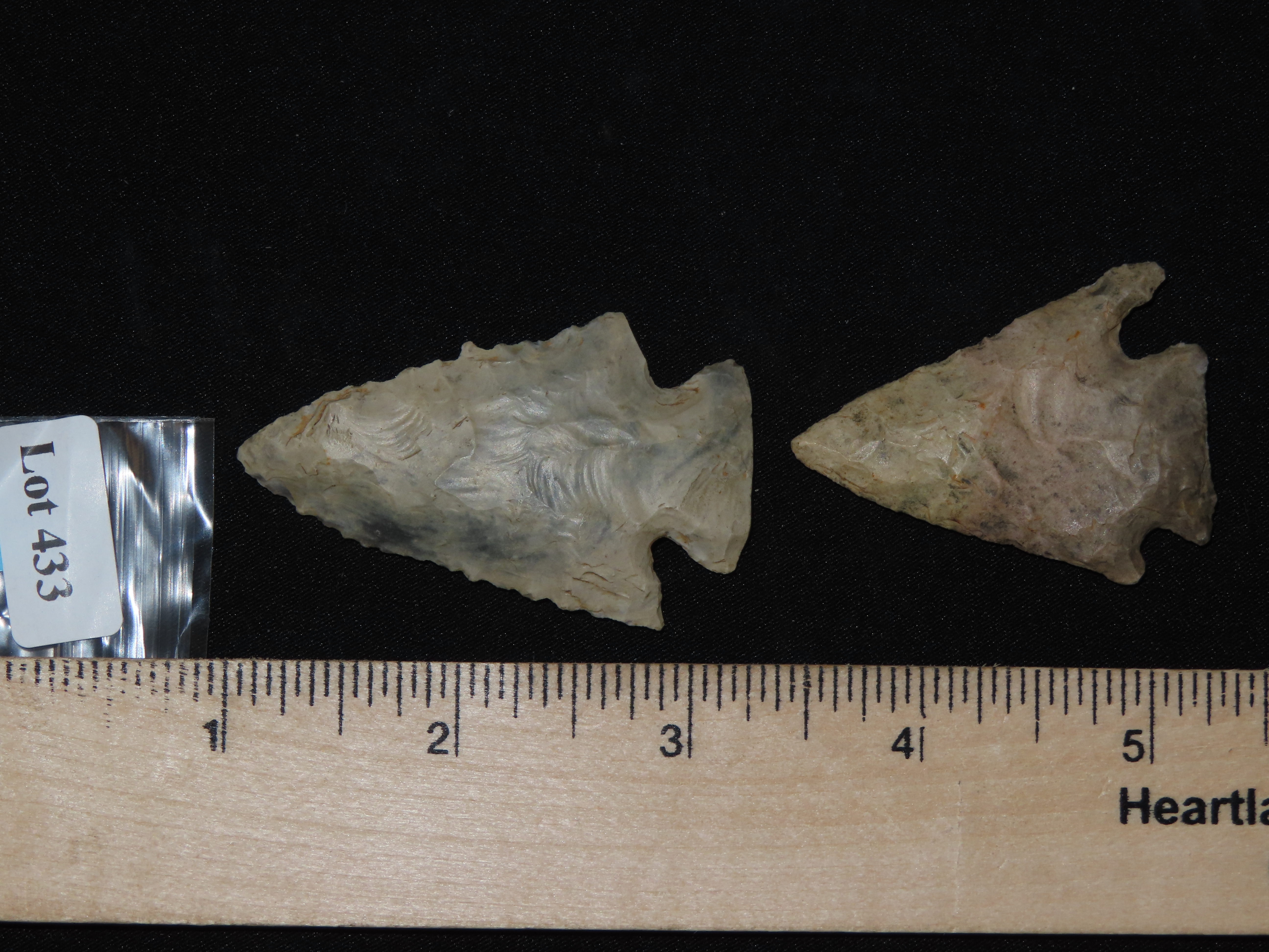 Lot of Two Archaic Arrowheads from Penn.