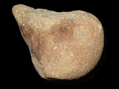 2 1/4" x 1 3/4" Native American Pick, Found 1920-1930, Marvin Farm/Beaver Site, Attleboro 