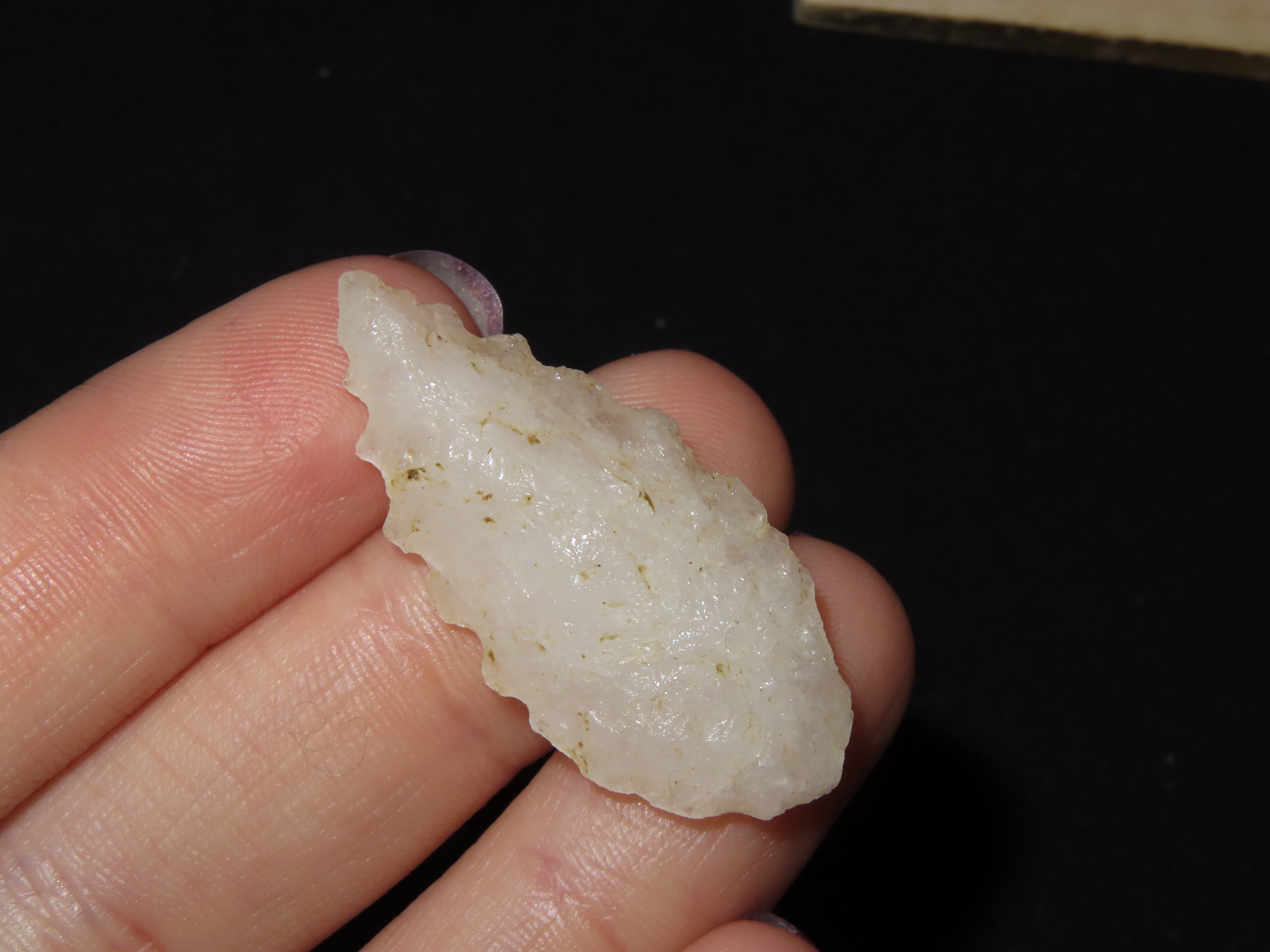 1 7/16" Serrated Crystal Quartz, North Carolina