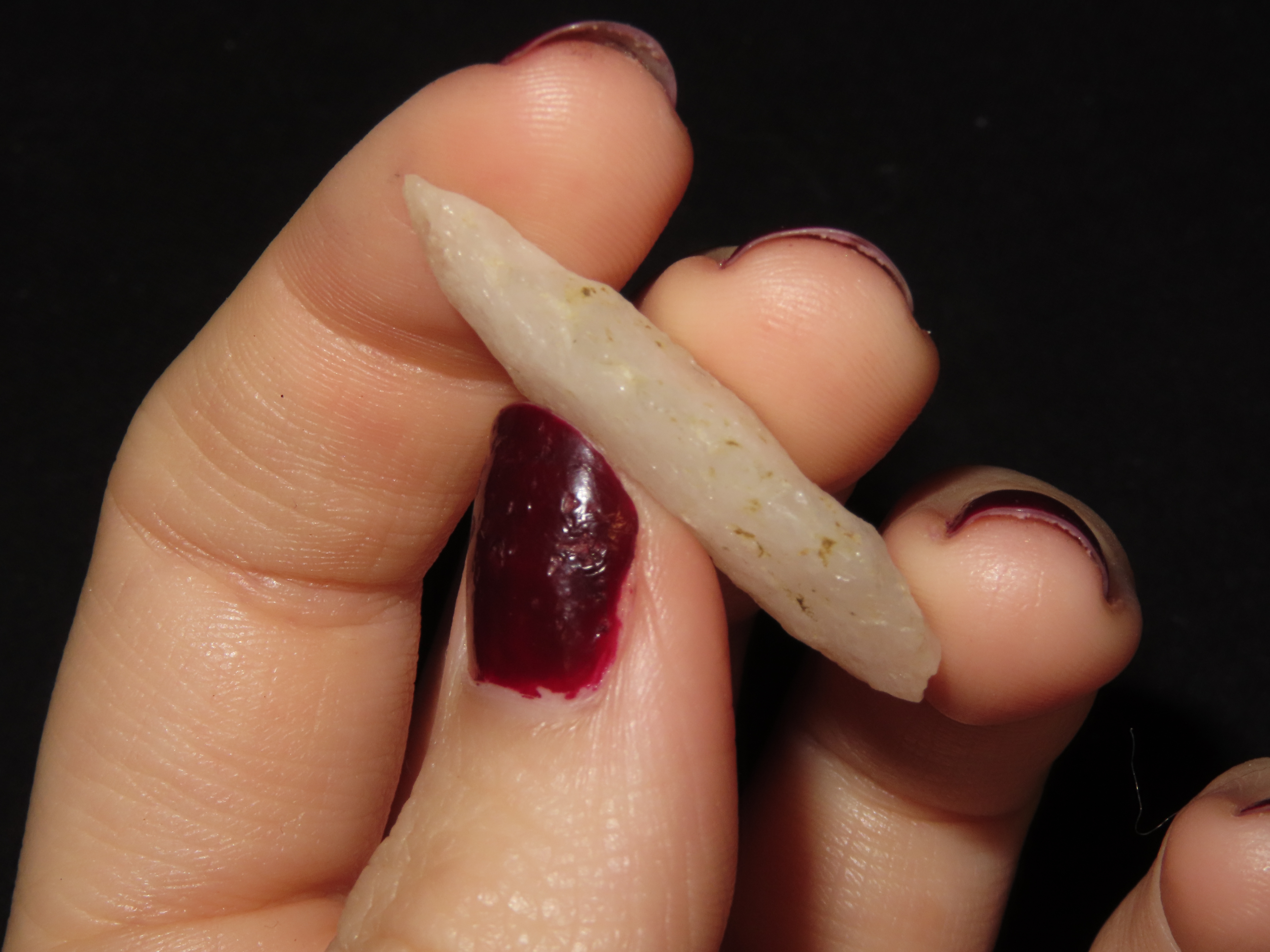 1 7/16" Serrated Crystal Quartz, North Carolina