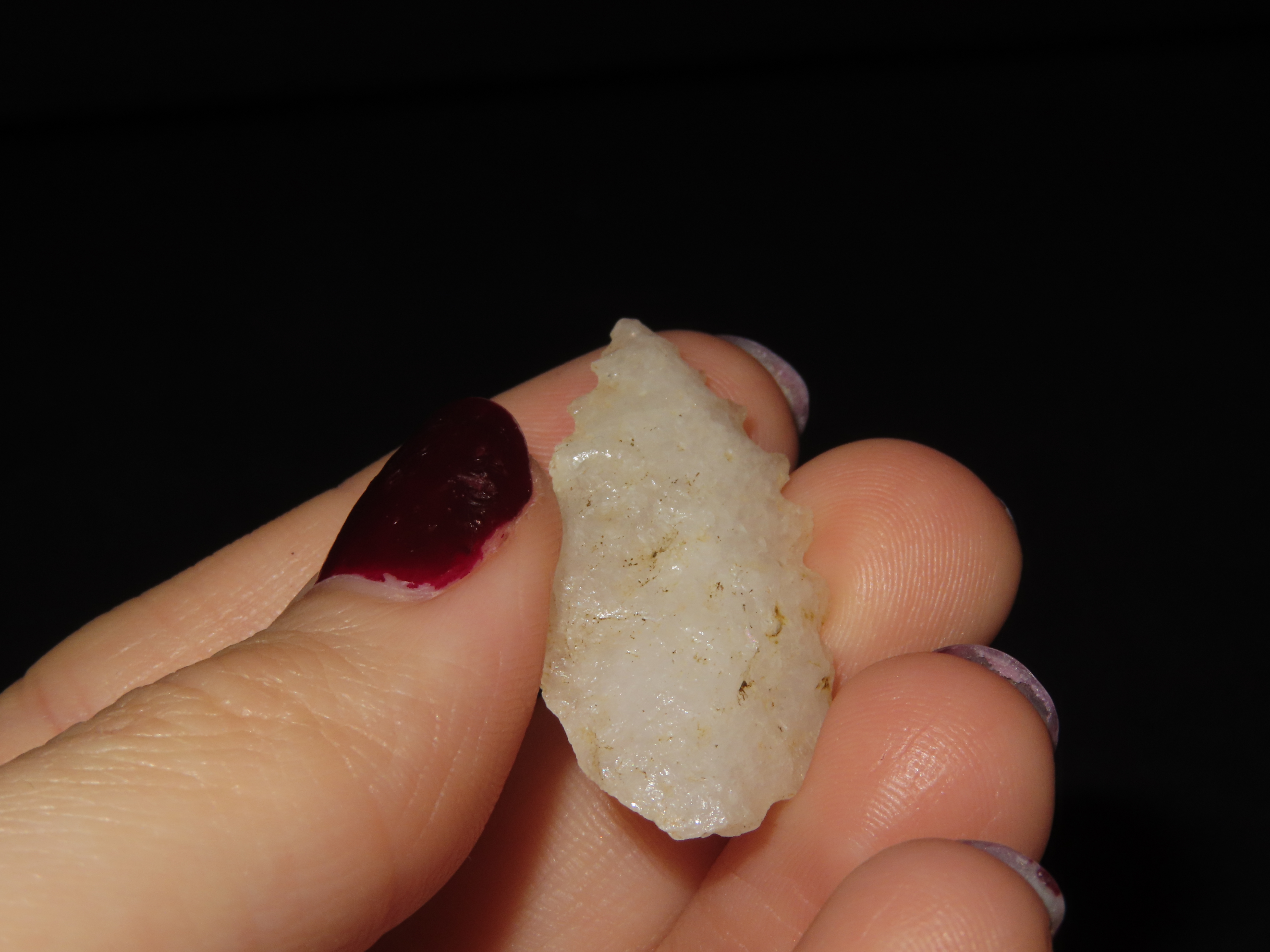 1 7/16" Serrated Crystal Quartz, North Carolina