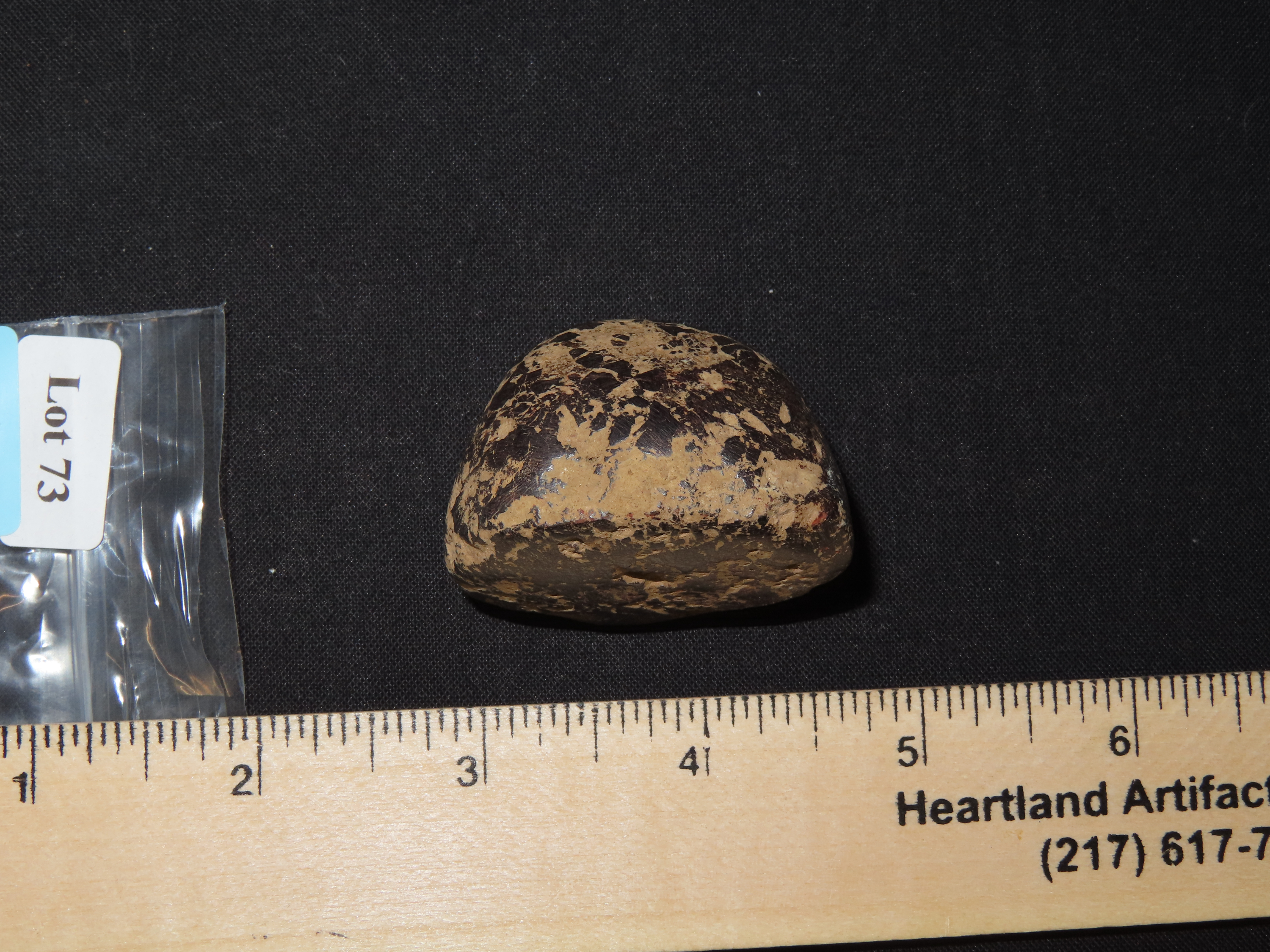 1 3/4" Hematite Loaf Stone, Early Archaic, Kentucky, Ex. Josh Davis