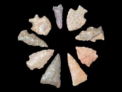 Lot of Arrowheads, Kentucky, Ex. Rocky Hall