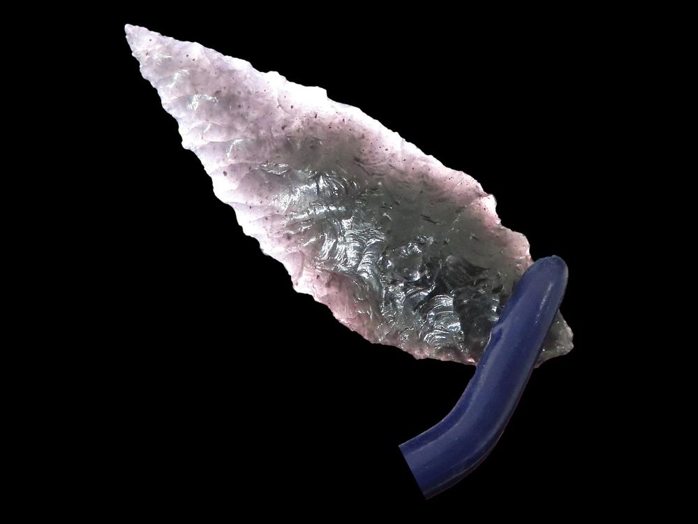 2 1/8" x 3/4" Needle Tip Cascade, Obsidian, Oregon
